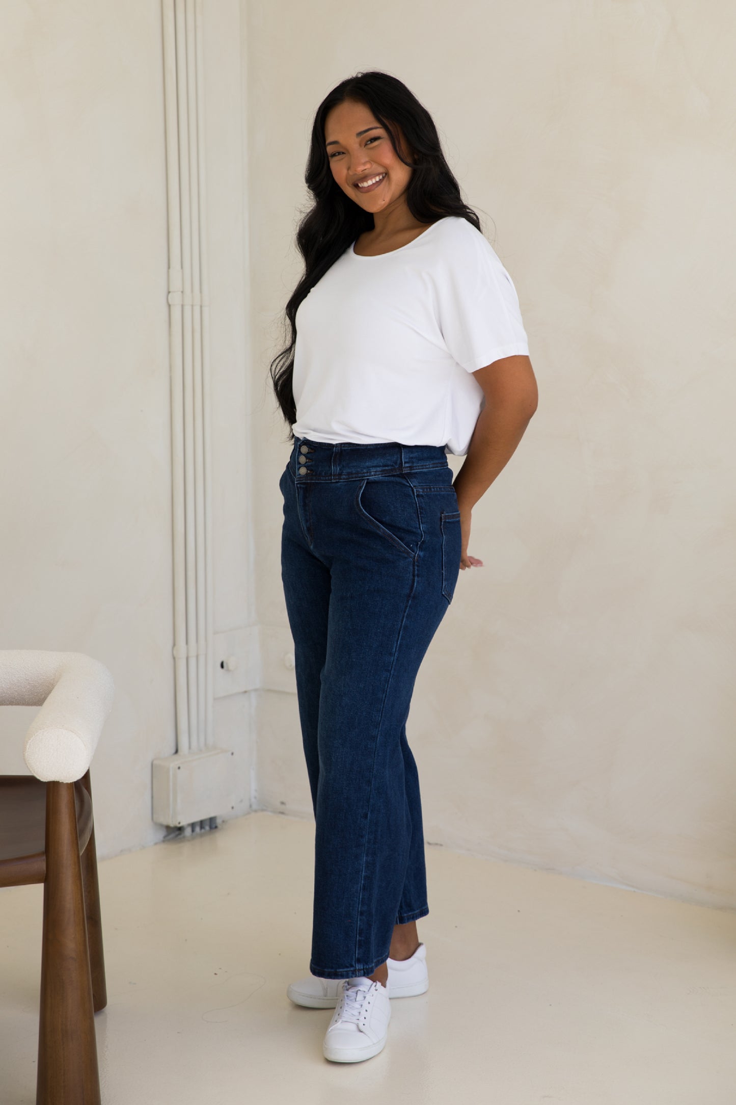 Wide Leg Jean | Dark Denim | FINAL SALE