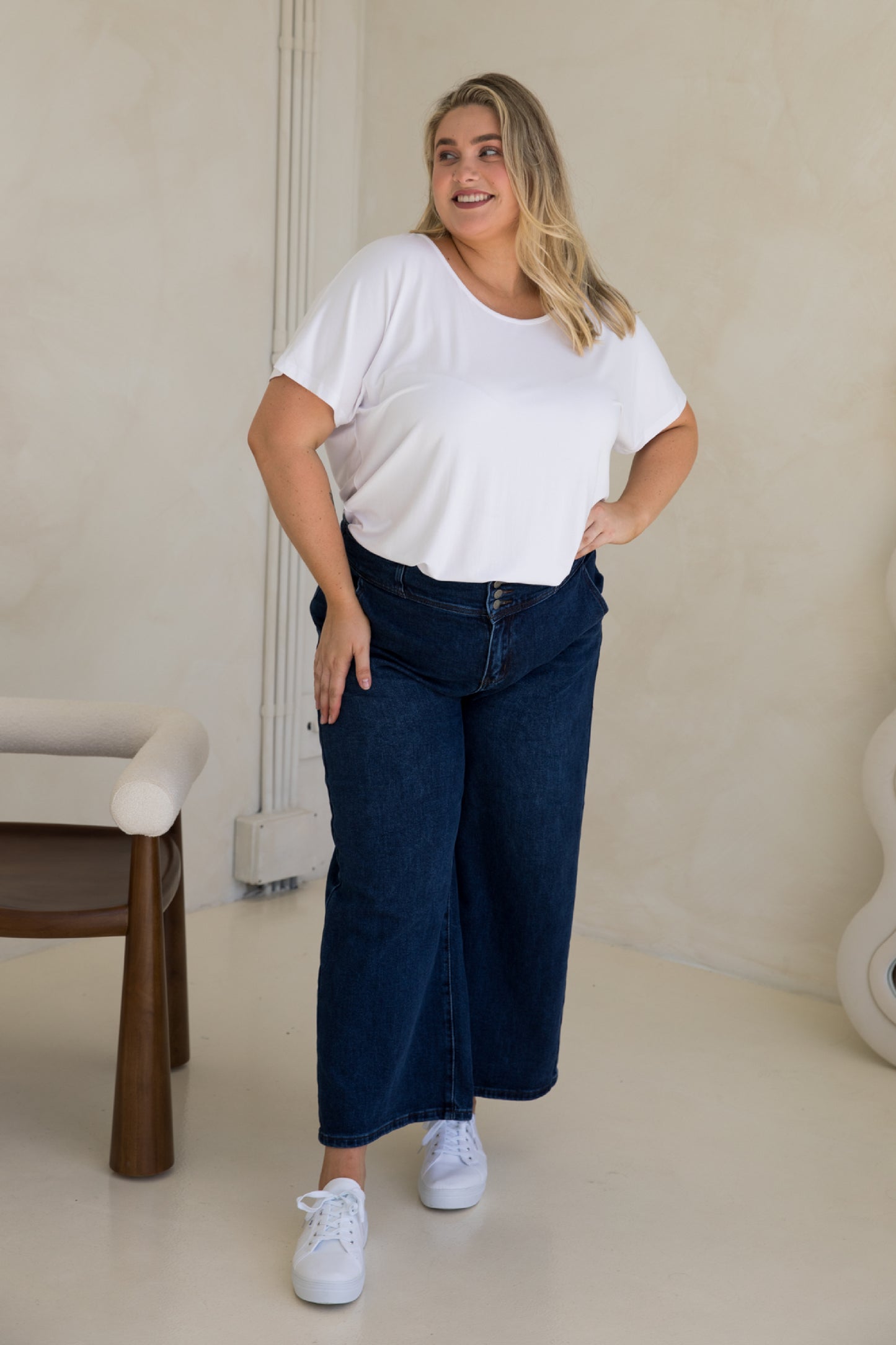 Wide Leg Jean | Dark Denim | FINAL SALE