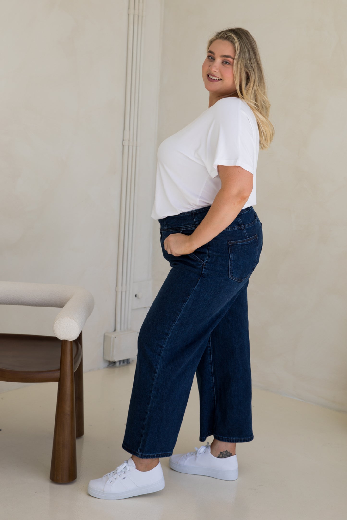 Wide Leg Jean | Dark Denim | FINAL SALE