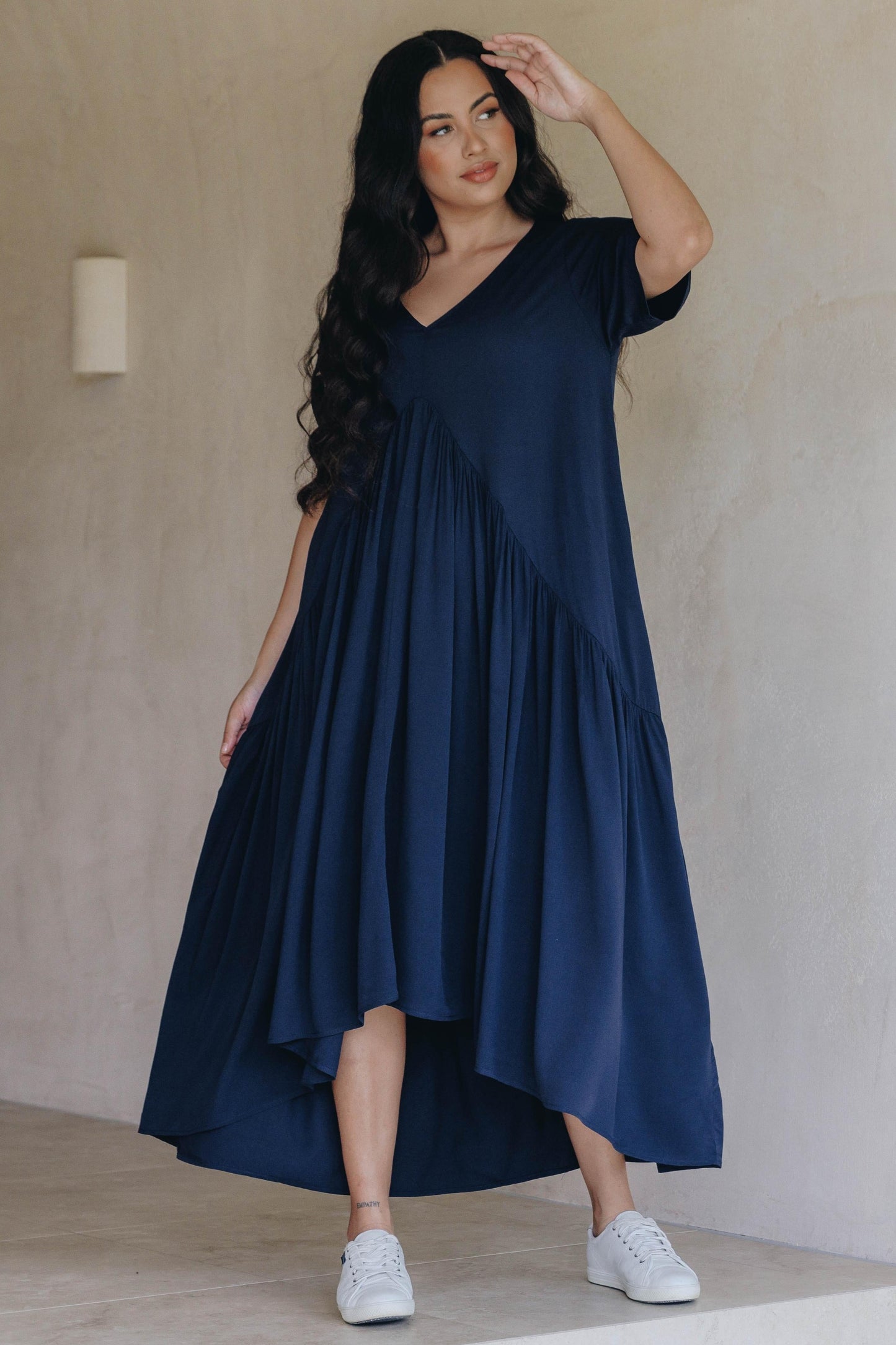 Peak Maxi Dress | Navy