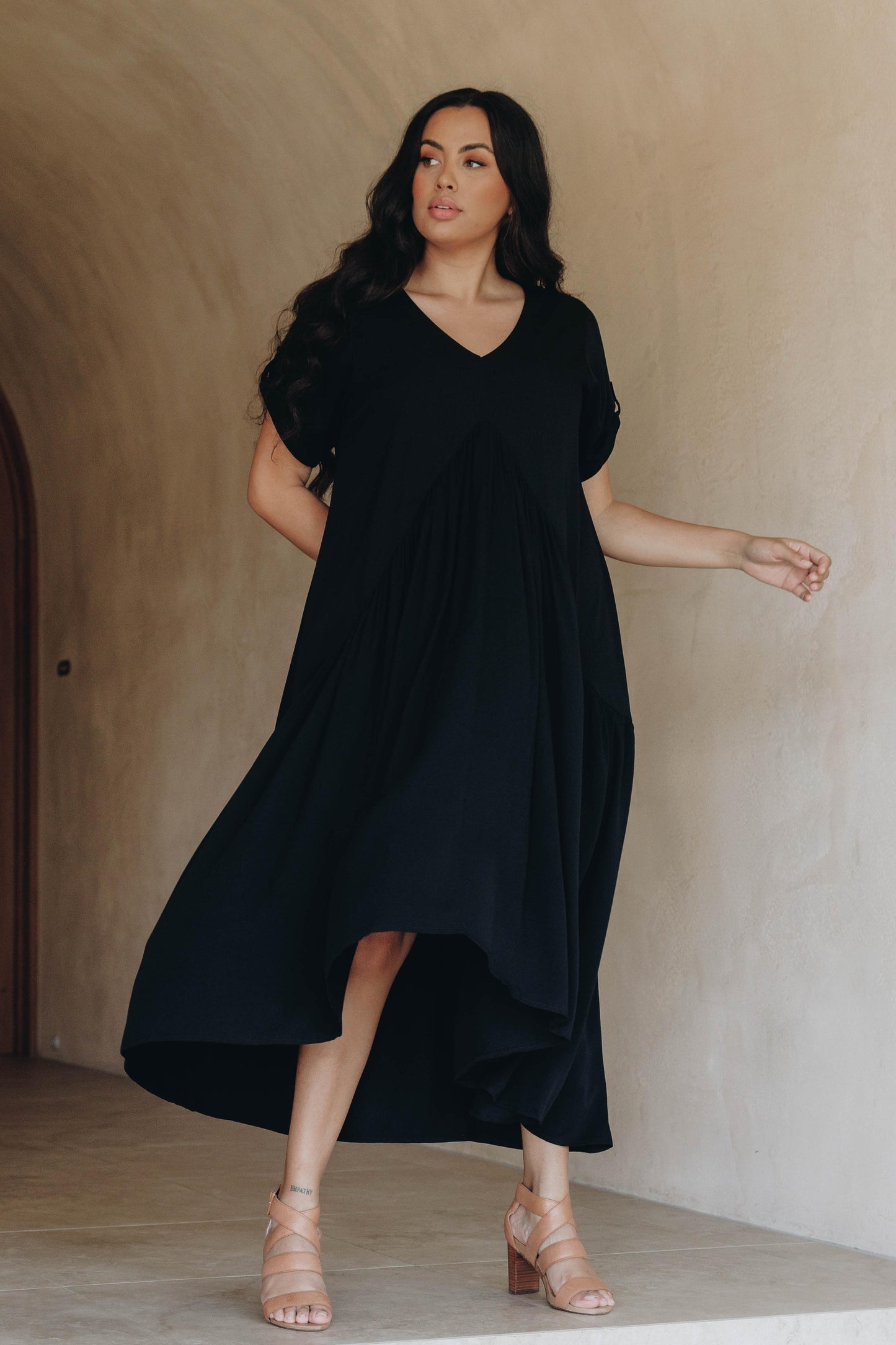 Peak Maxi Dress | Black