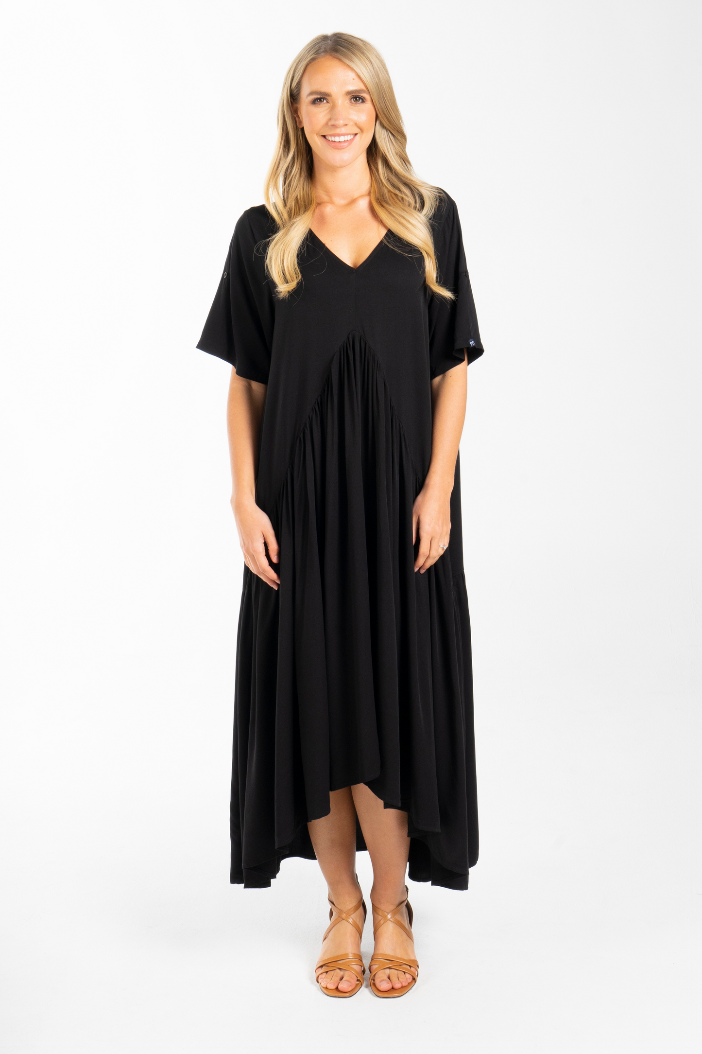 Peak Maxi Dress | Black