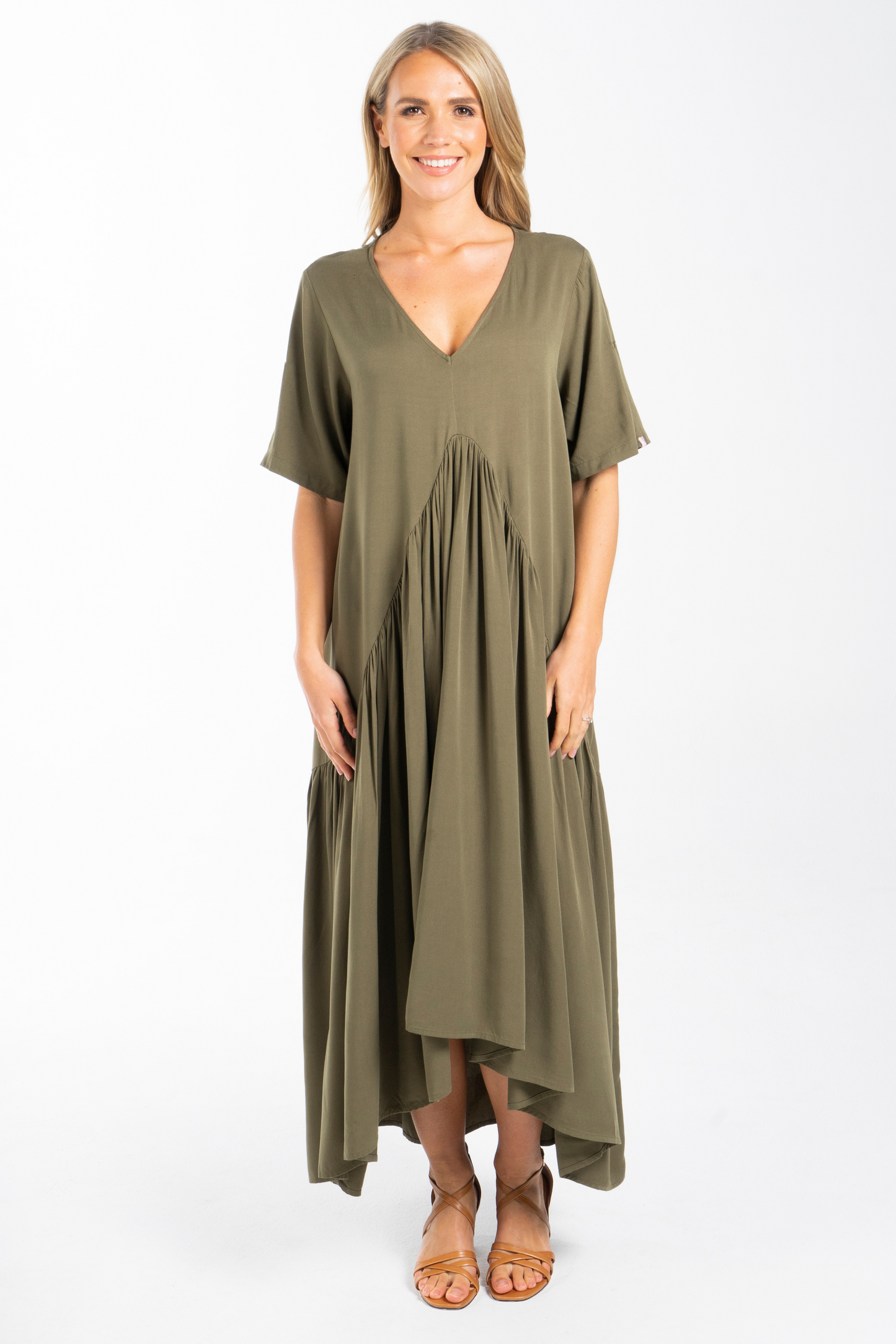 Peak Maxi Dress | Khaki | FINAL SALE