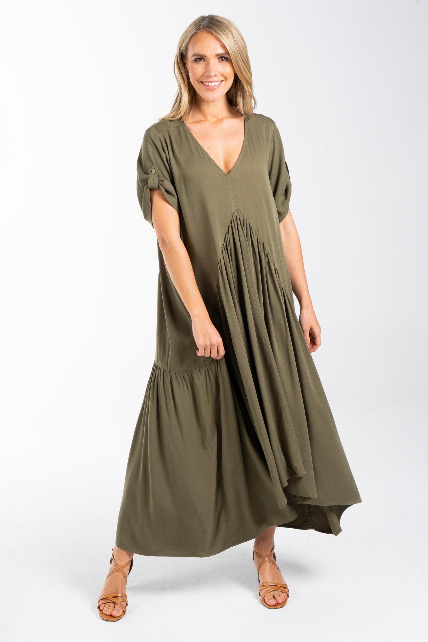 Peak Maxi Dress | Khaki | FINAL SALE