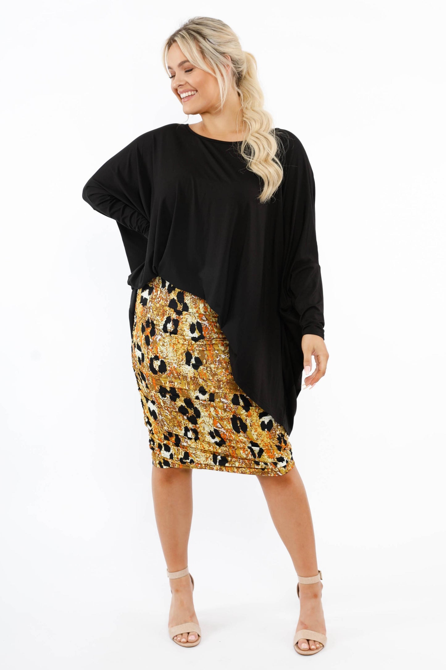 Ruche Skirt | Enchanted Leopard | FINAL SALE