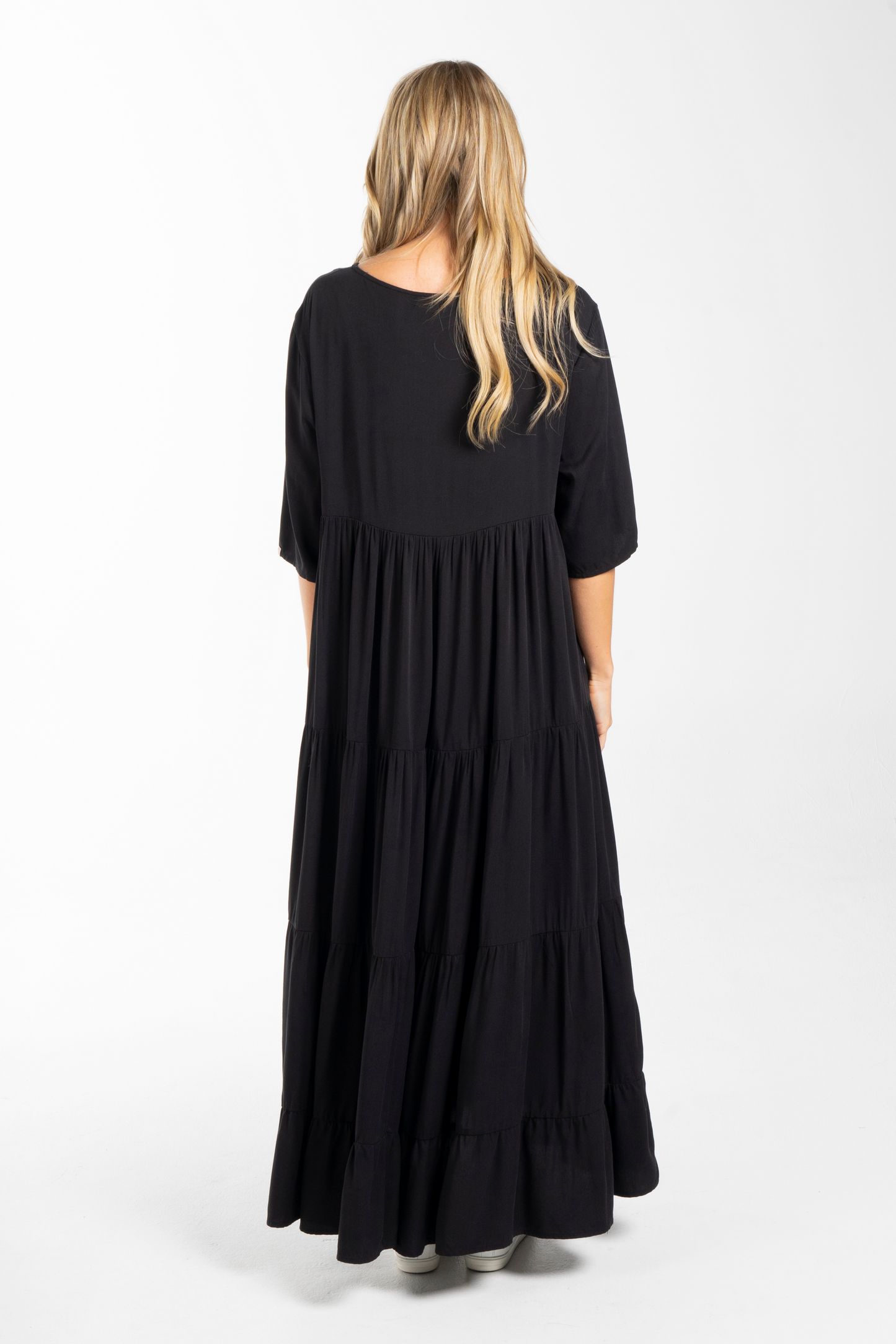 Ruffle Dress | Black | FINAL SALE