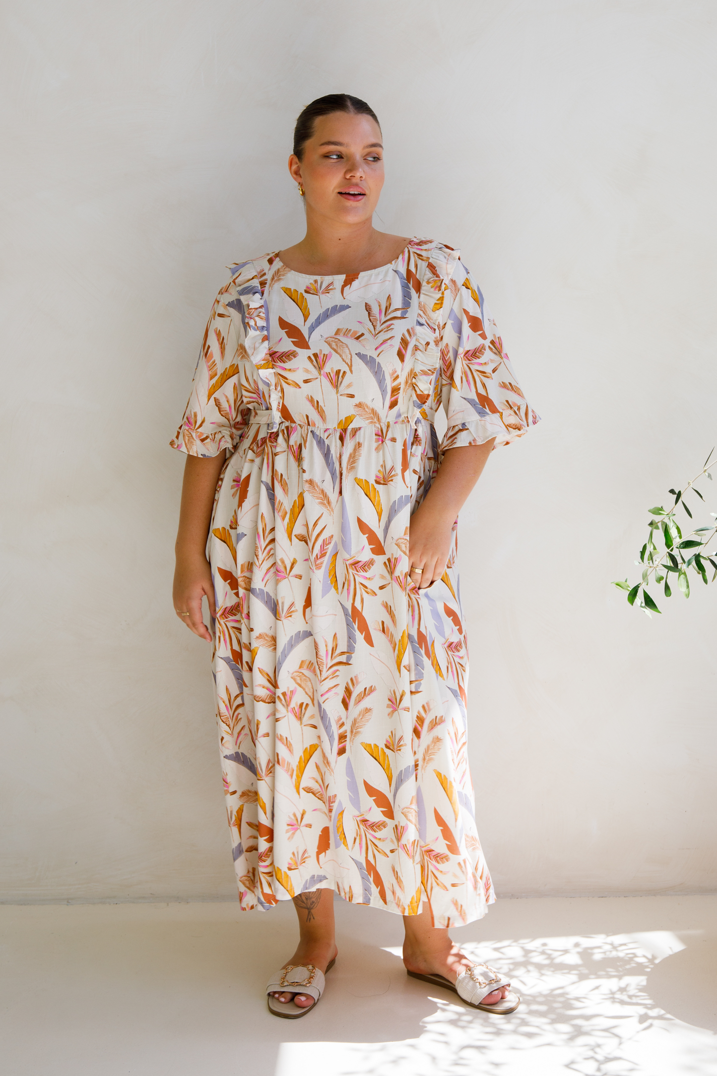 Mabel Dress | Light Palmetto