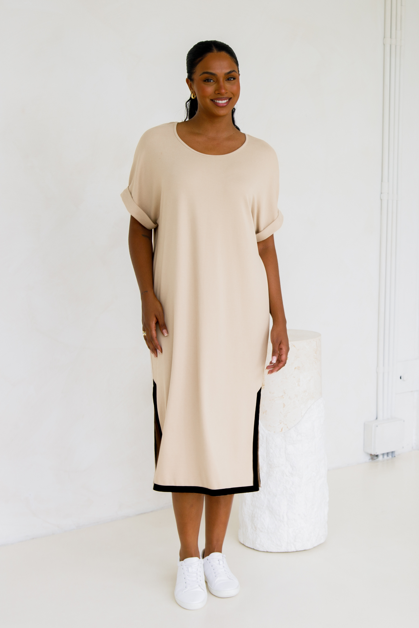 Gigi Lounge Dress | Portobello Beige