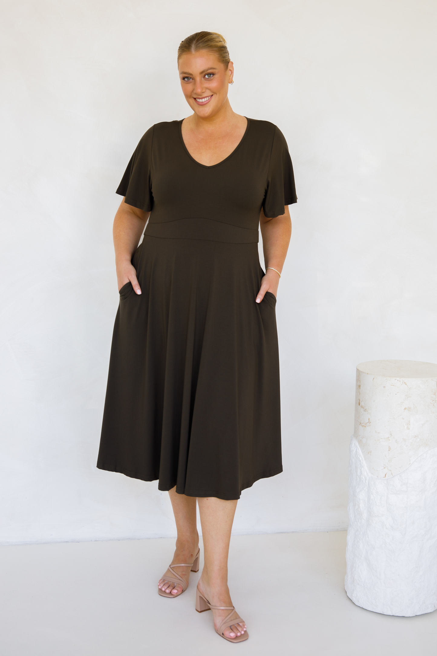 Siena Dress | Moss Green