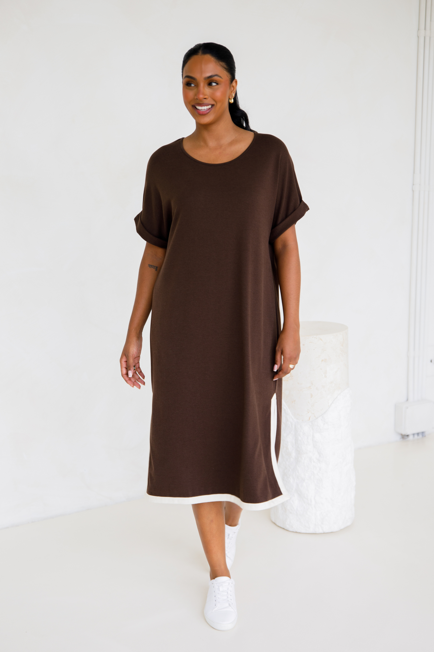 Gigi Lounge Dress | Chocolate