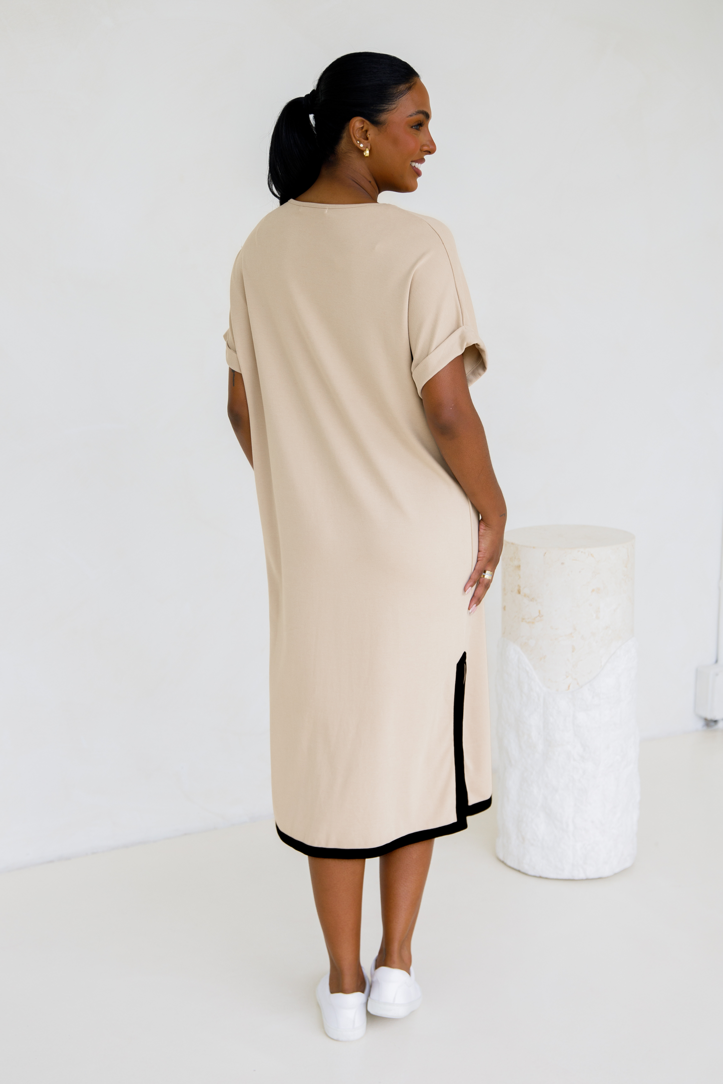 Gigi Lounge Dress | Portobello Beige