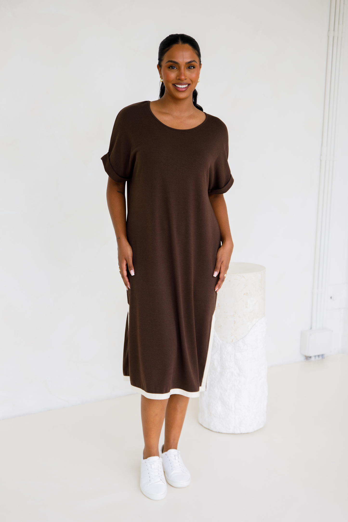 Gigi Lounge Dress | Chocolate