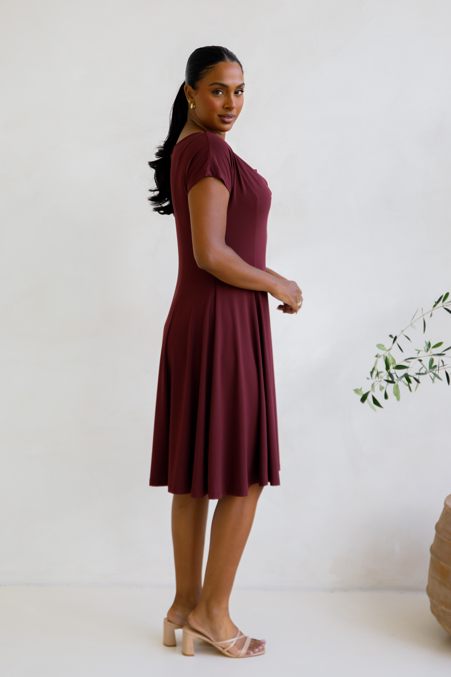 Maeve Dress | Cranberry