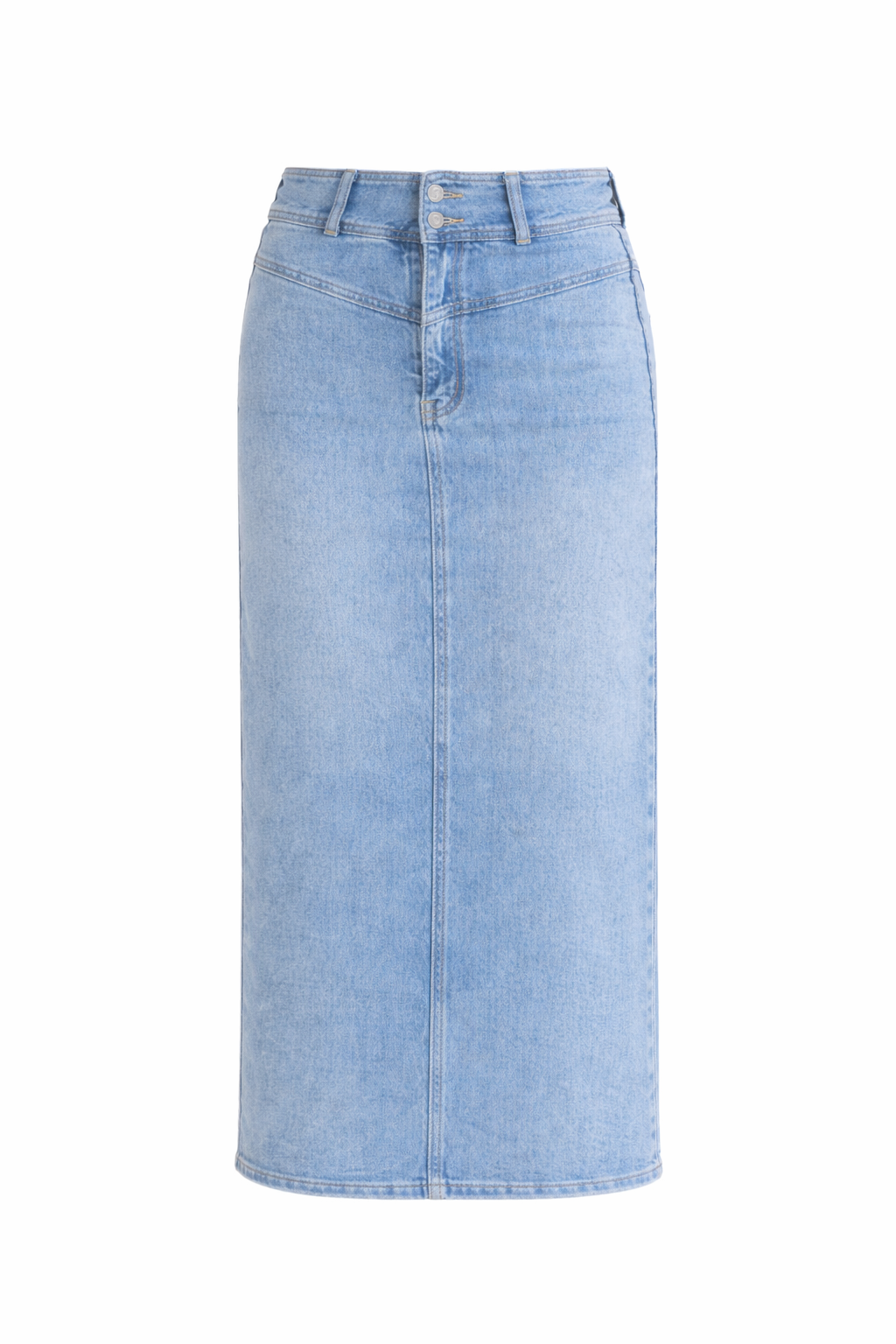 DAYA Rigid Denim Maxi Skirt | Light Denim | FINAL SALE