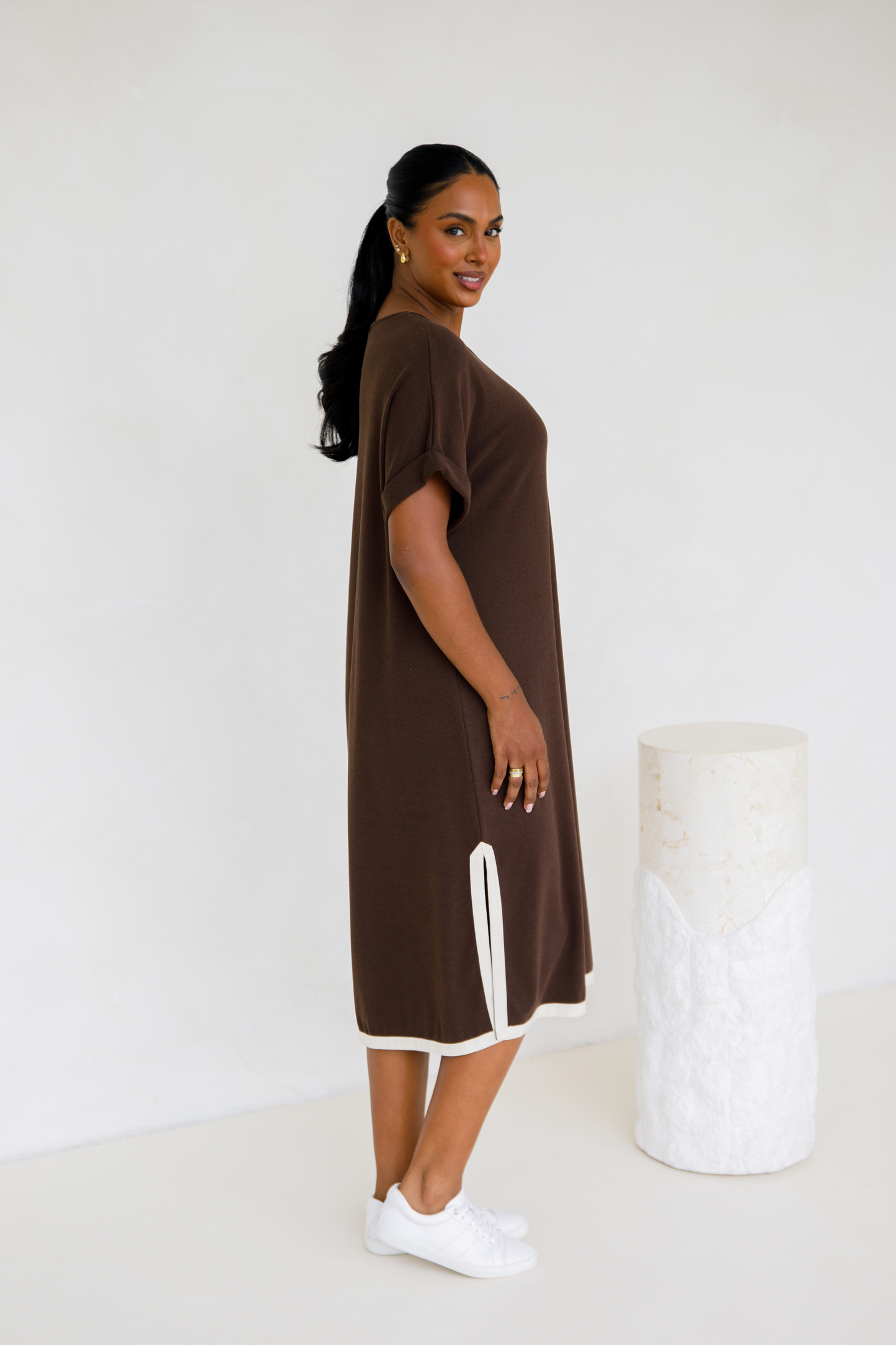 Gigi Lounge Dress | Chocolate