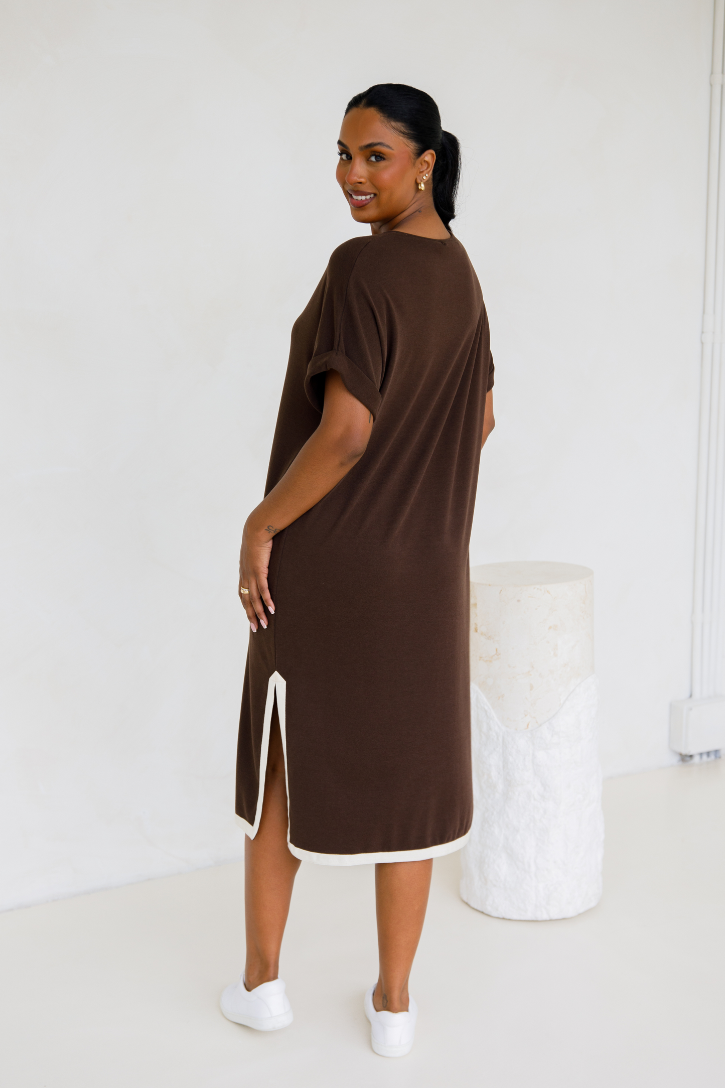 Gigi Lounge Dress | Chocolate