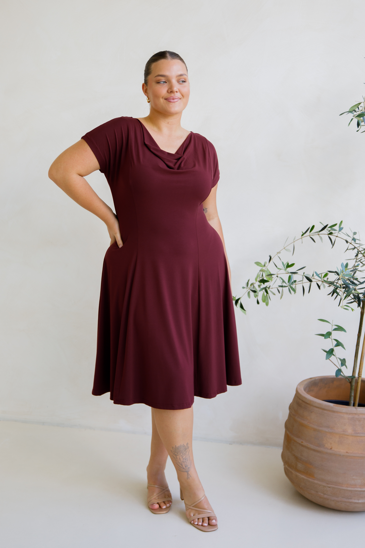 Maeve Dress | Cranberry