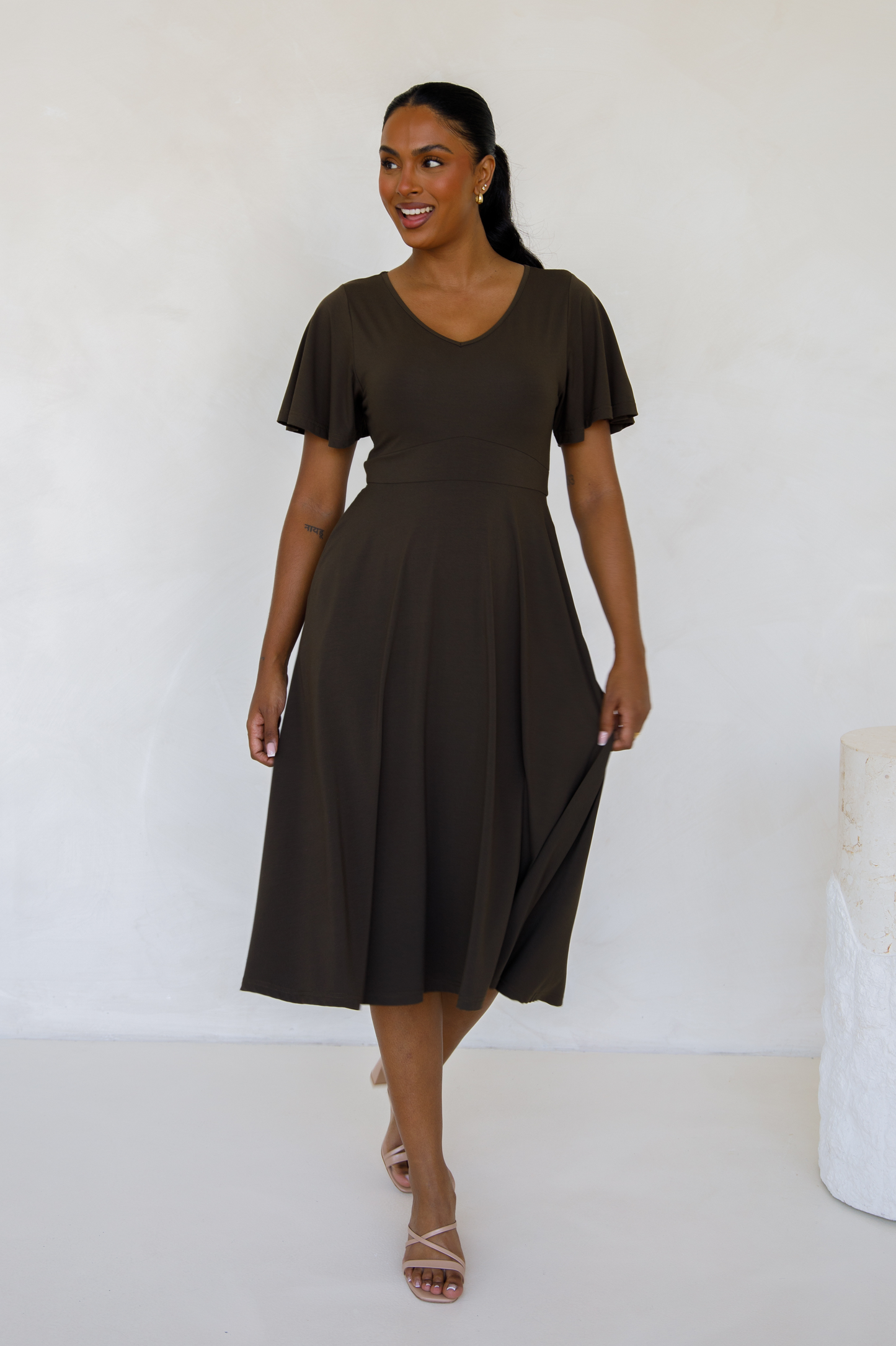 Siena Dress | Moss Green