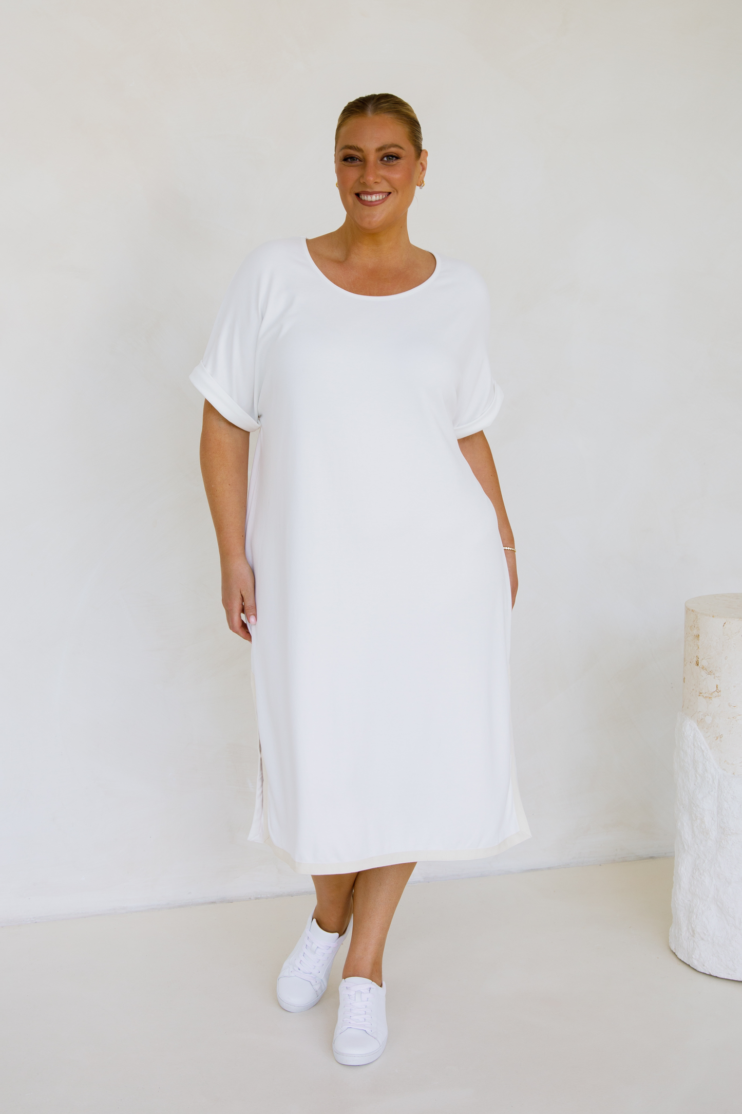 Gigi Lounge Dress | White