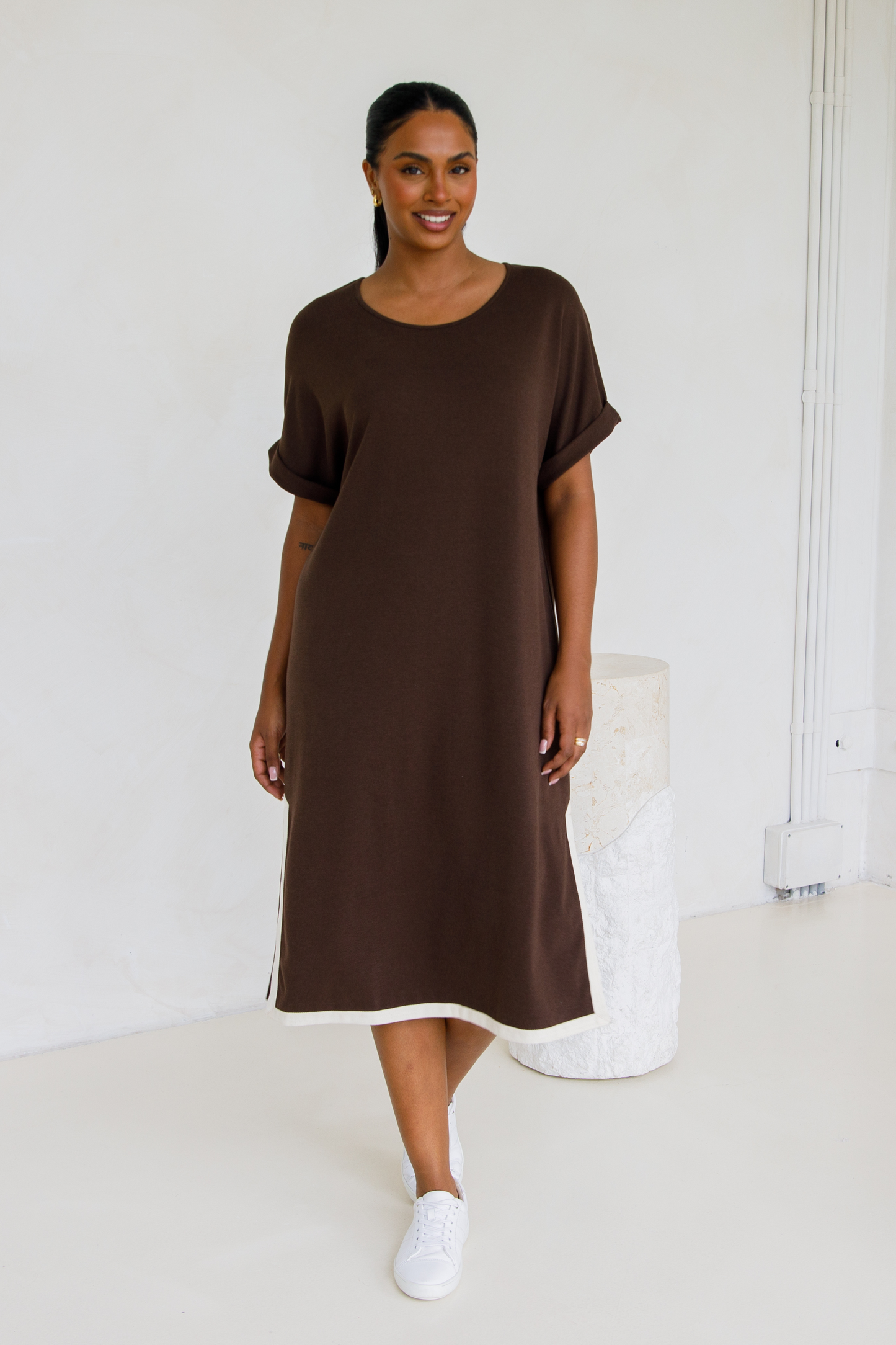 Gigi Lounge Dress | Chocolate