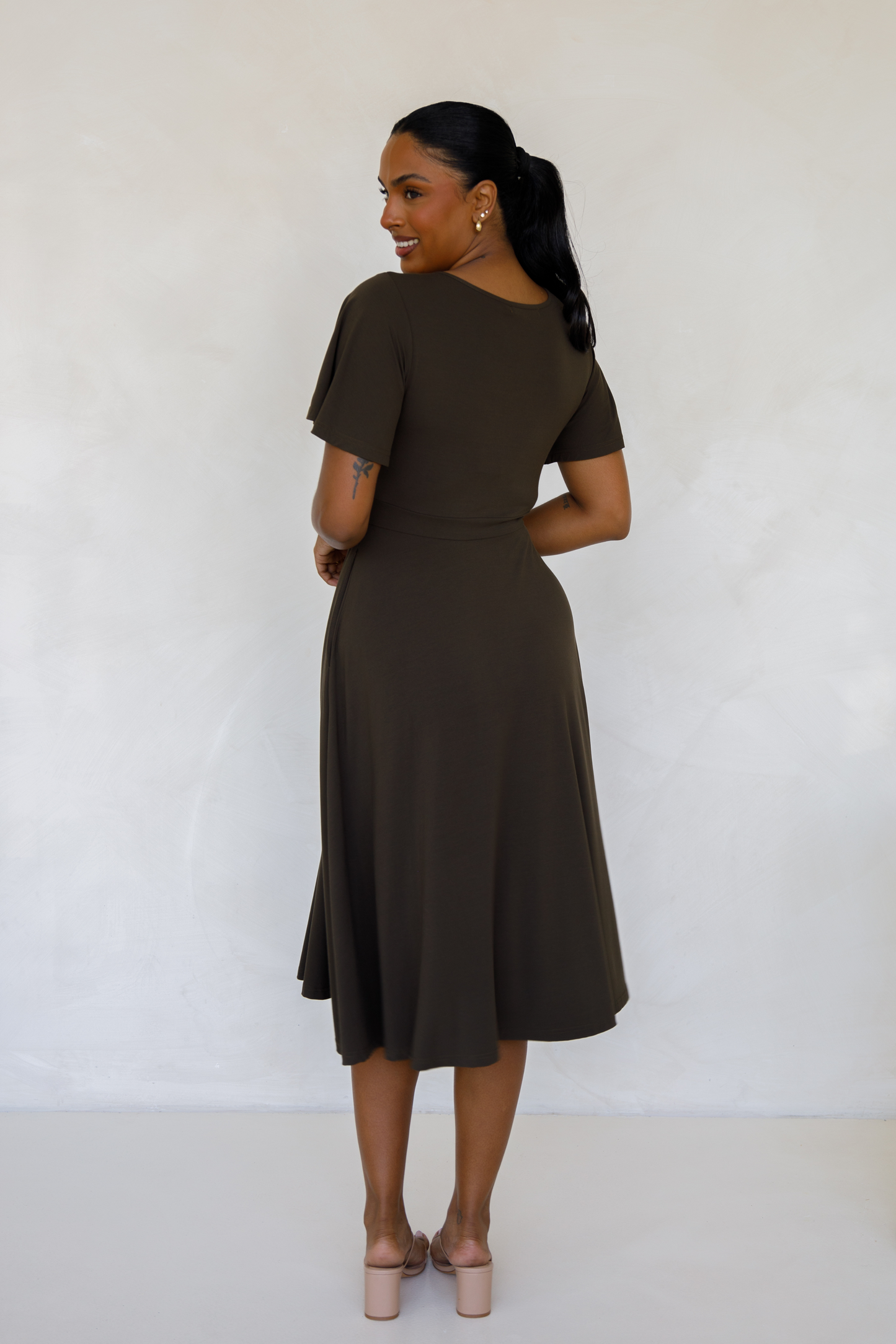 Siena Dress | Moss Green