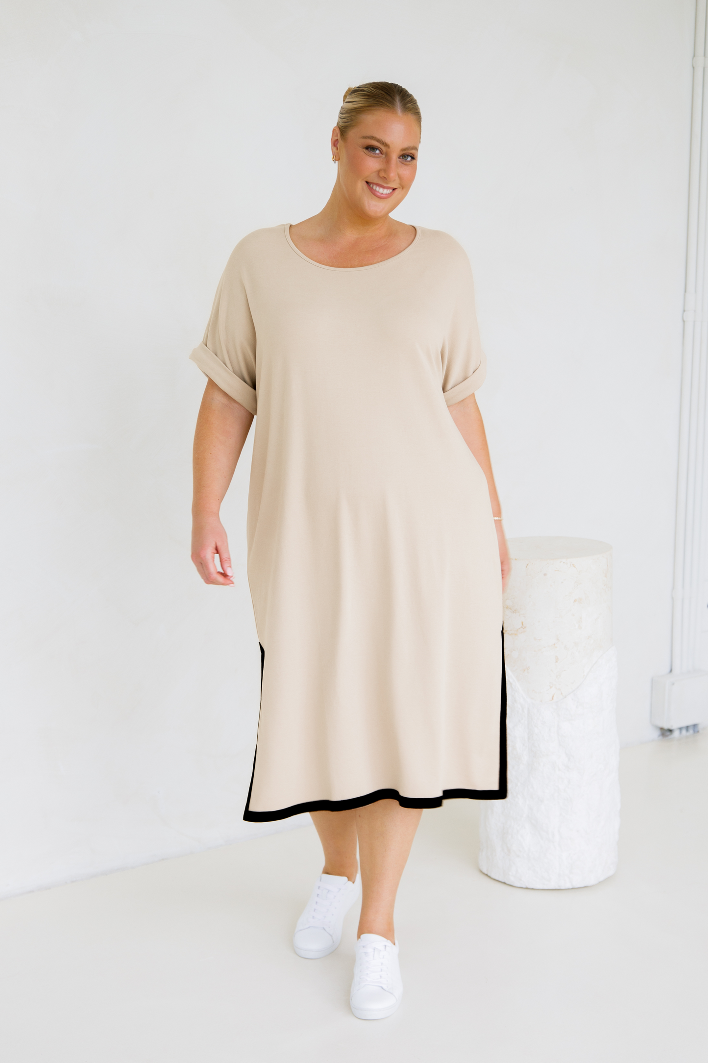 Gigi Lounge Dress | Portobello Beige