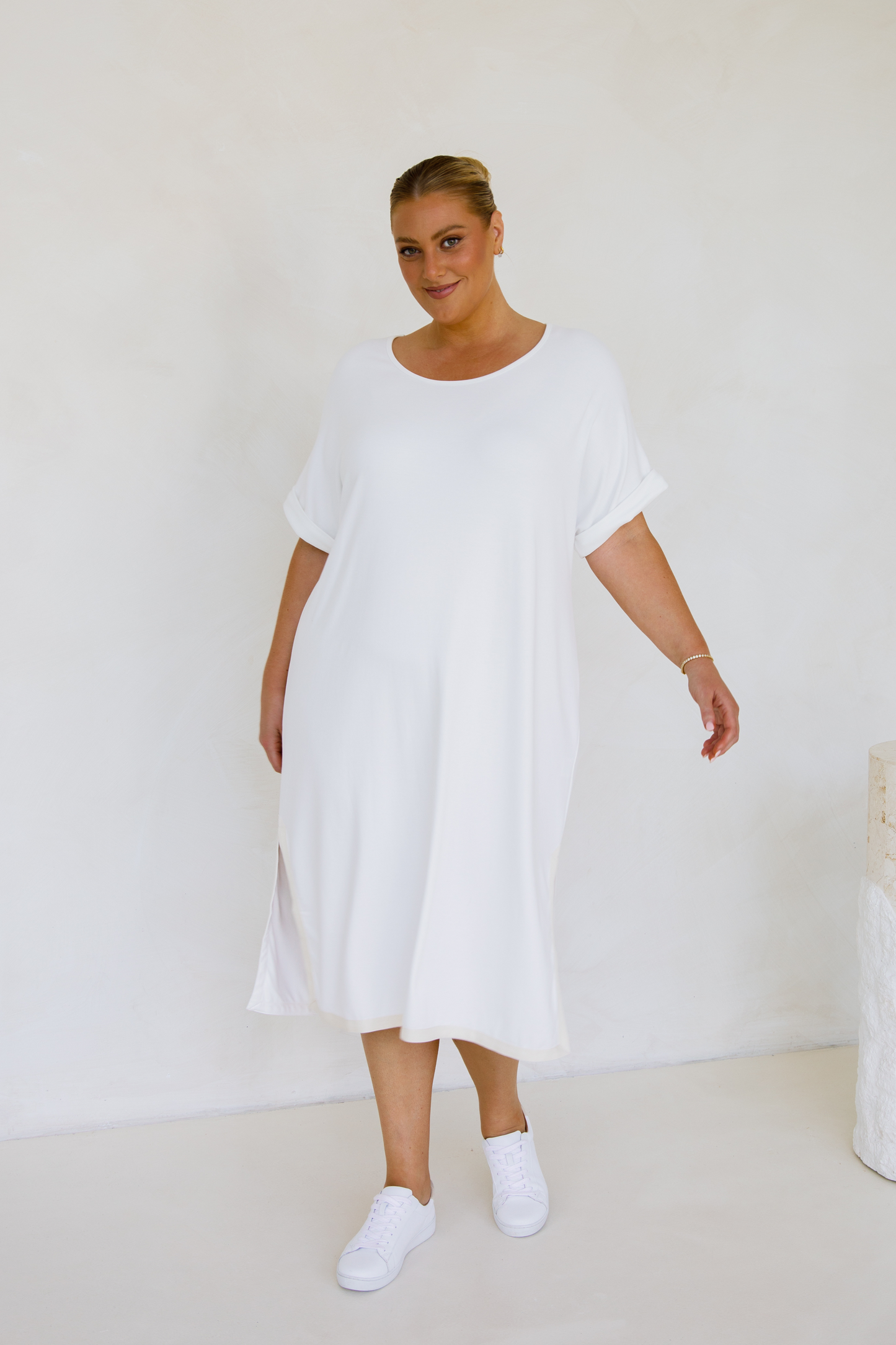 Gigi Lounge Dress | White