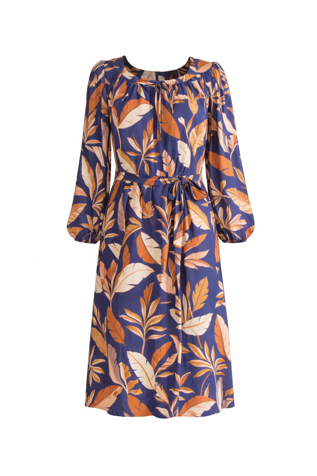 JADE Rayon Long Sleeve Classic/Mid Dress | Dark Palmetto | FINAL SALE