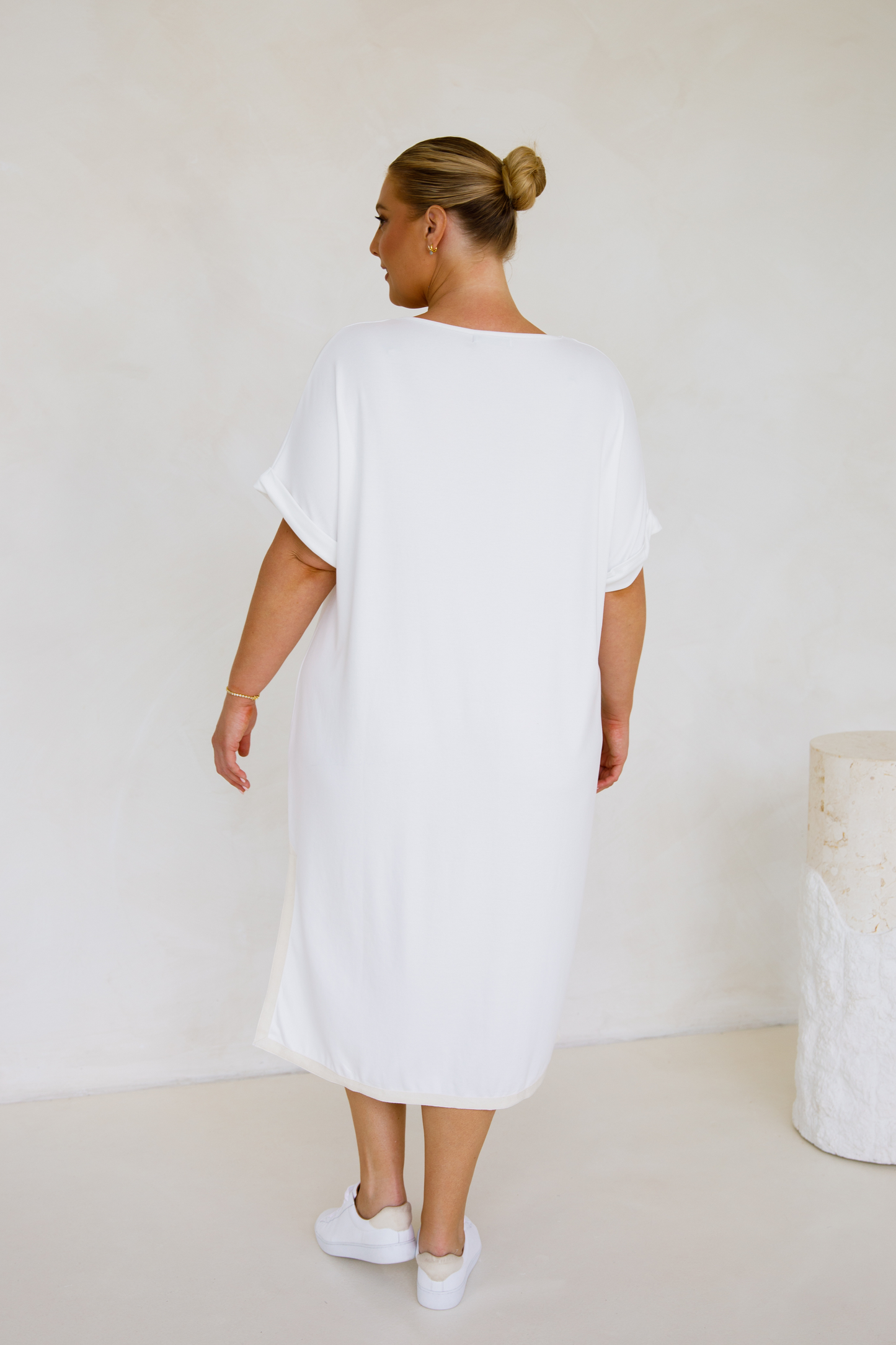 Gigi Lounge Dress | White