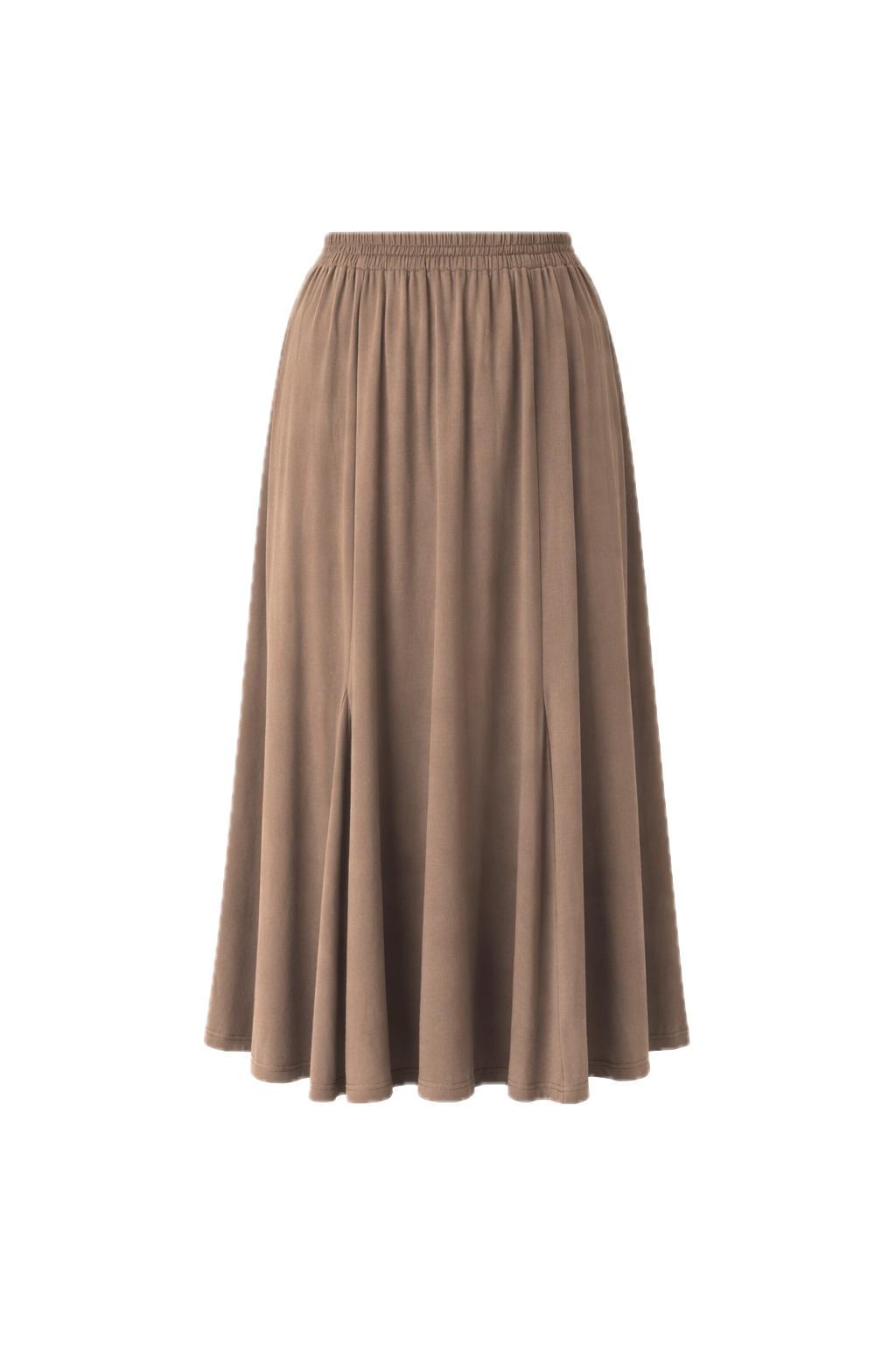 ADELINE Bamboo Mid/Maxi Skirt | Dark Beige