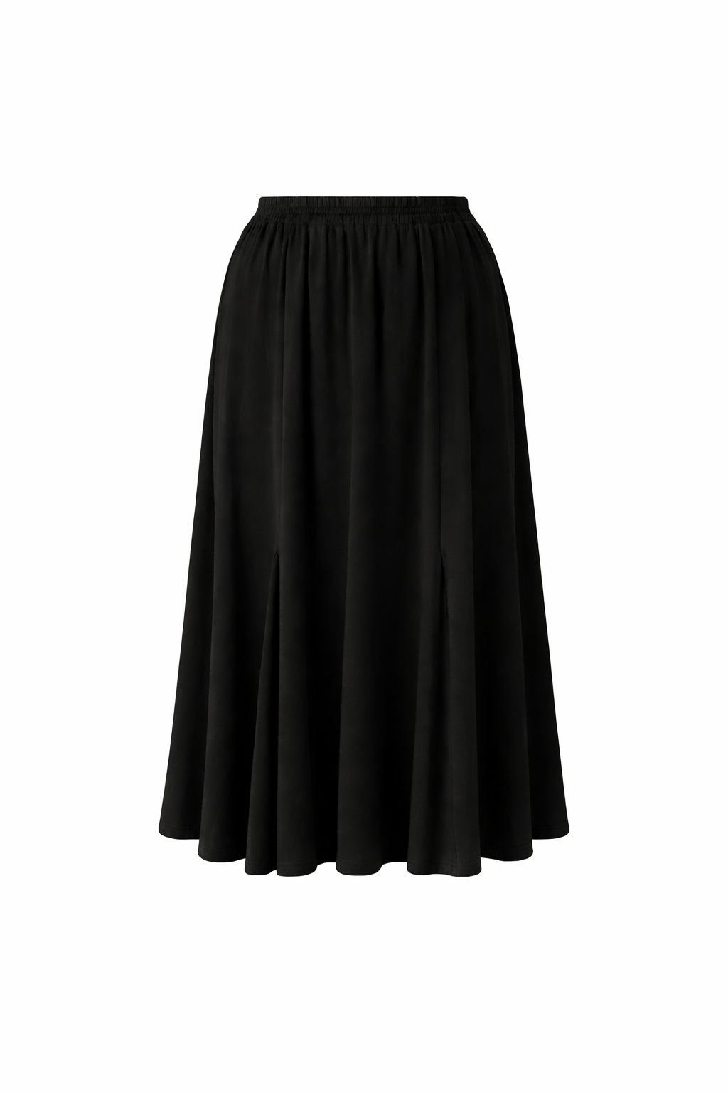 ADELINE Bamboo Mid/Maxi Skirt | Black
