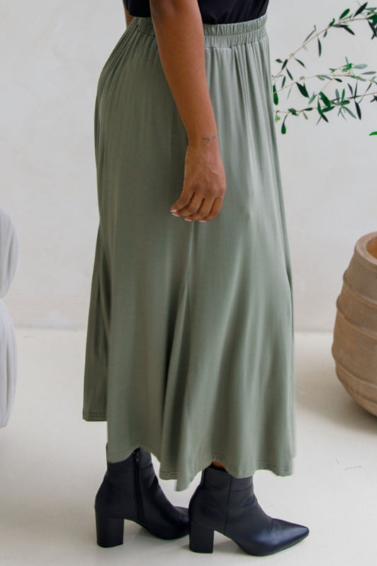 Adeline Bamboo Skirt | Fern
