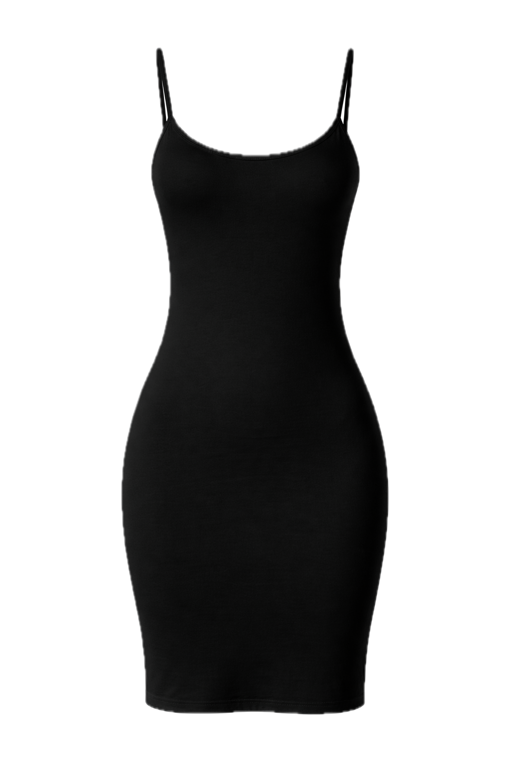 ADJUSTABLE STRAP Bamboo Mini Cami Slip Dress | Black | FINAL SALE