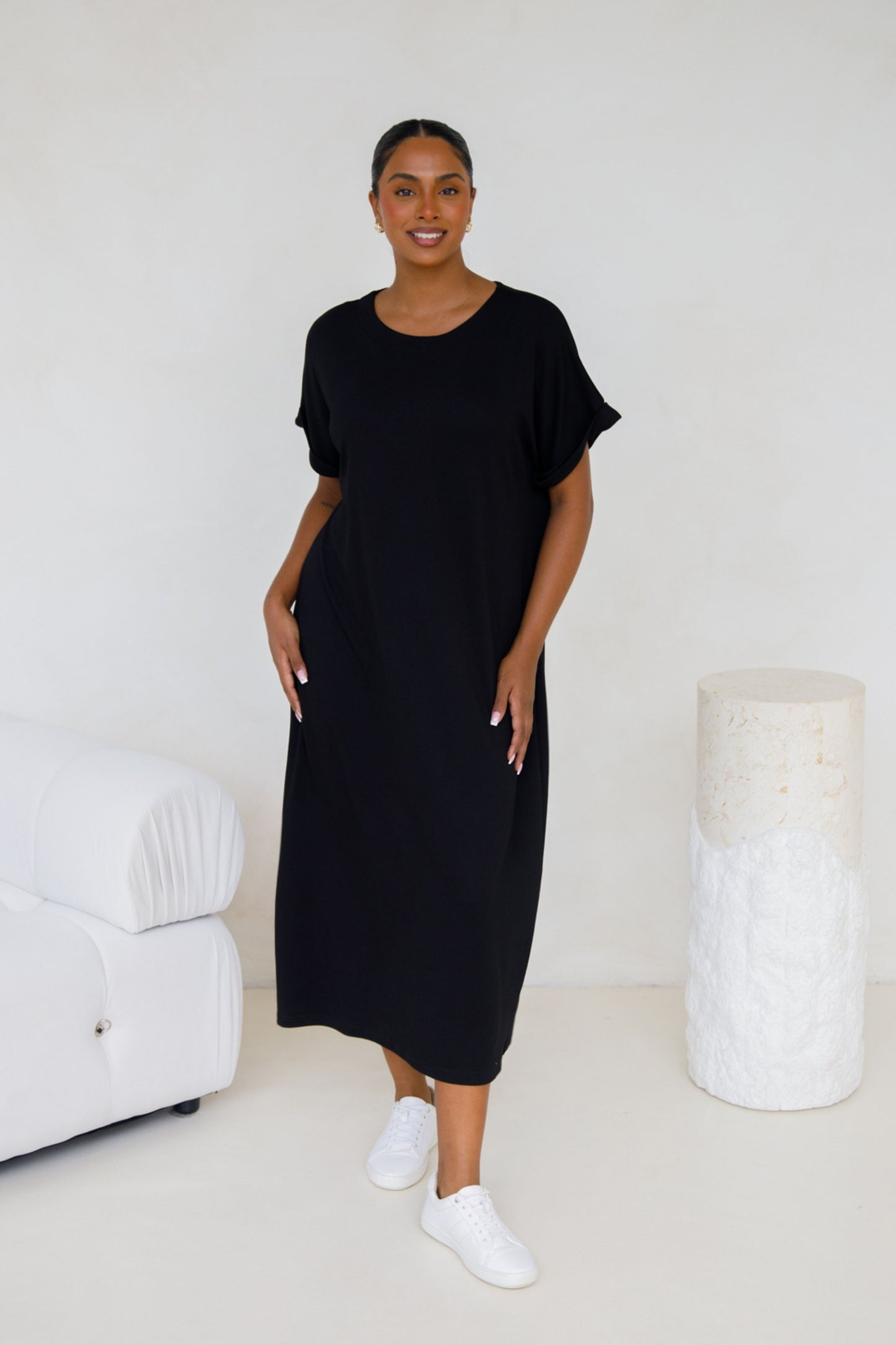 Althea Lounge Dress | Black