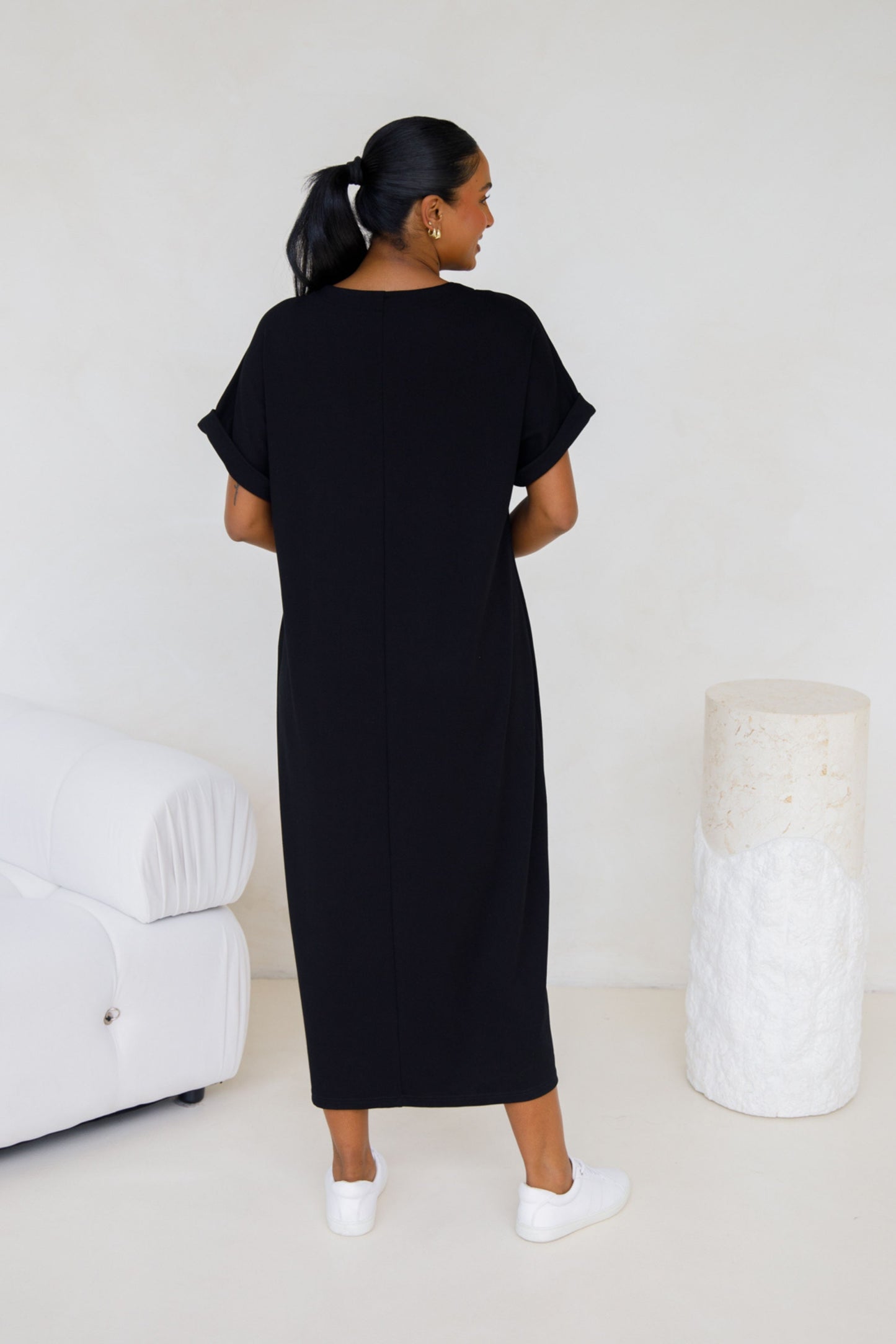 Althea Lounge Dress | Black