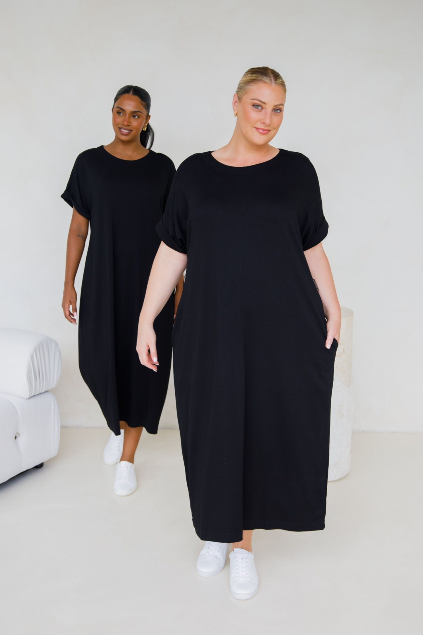 Althea Lounge Dress | Black