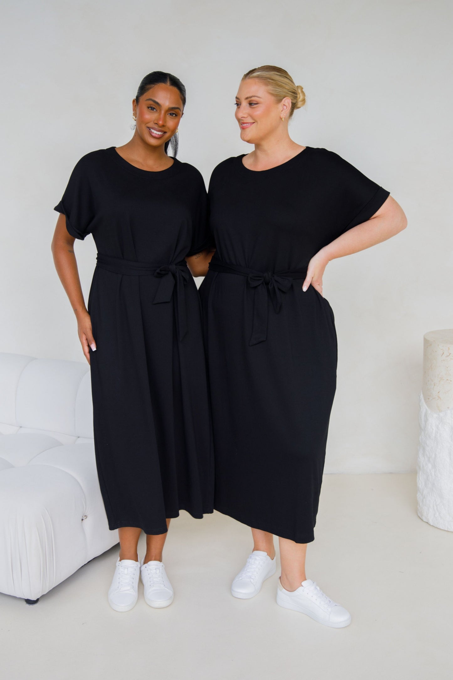 Althea Lounge Dress | Black