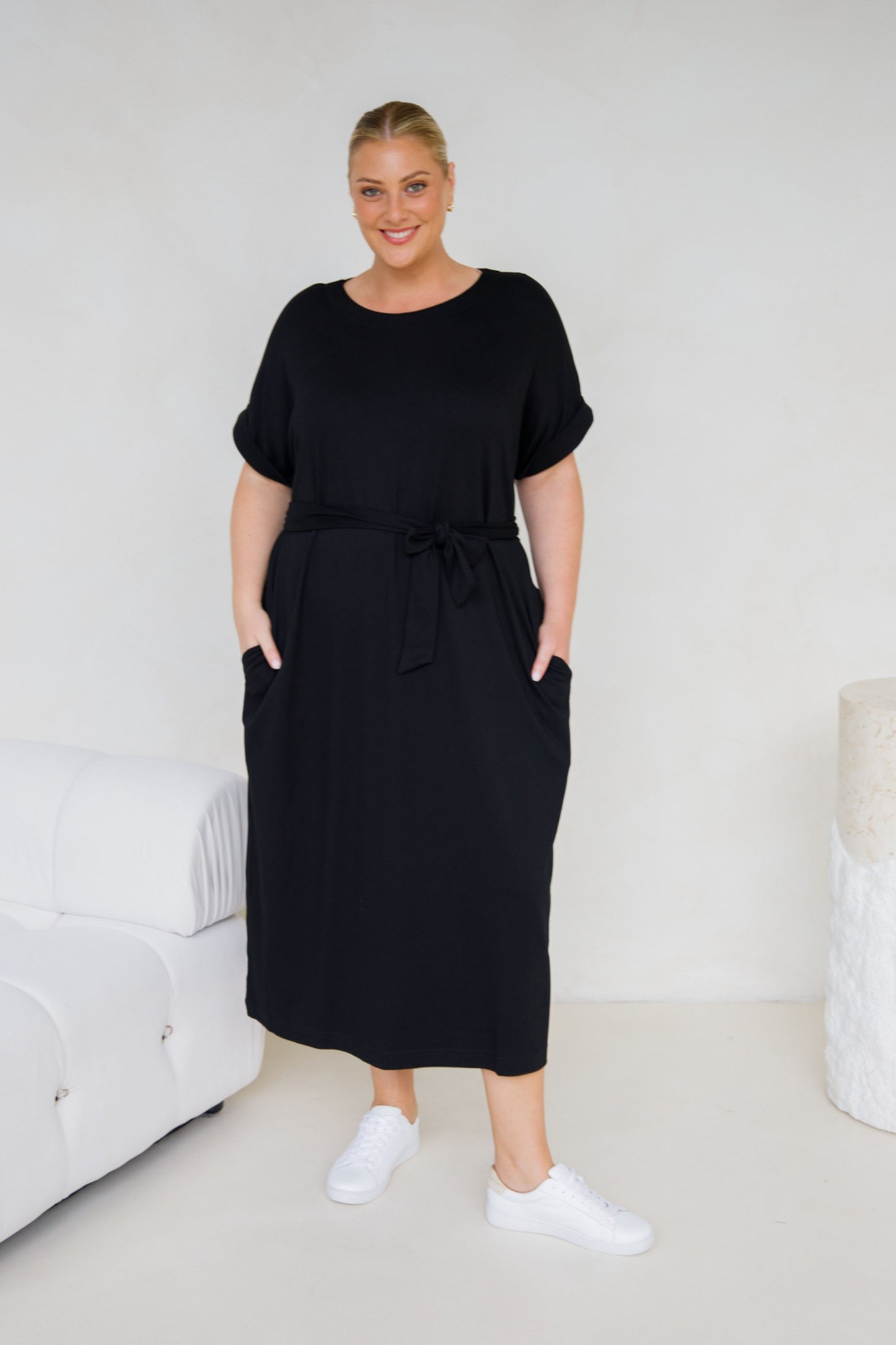 Althea Lounge Dress | Black