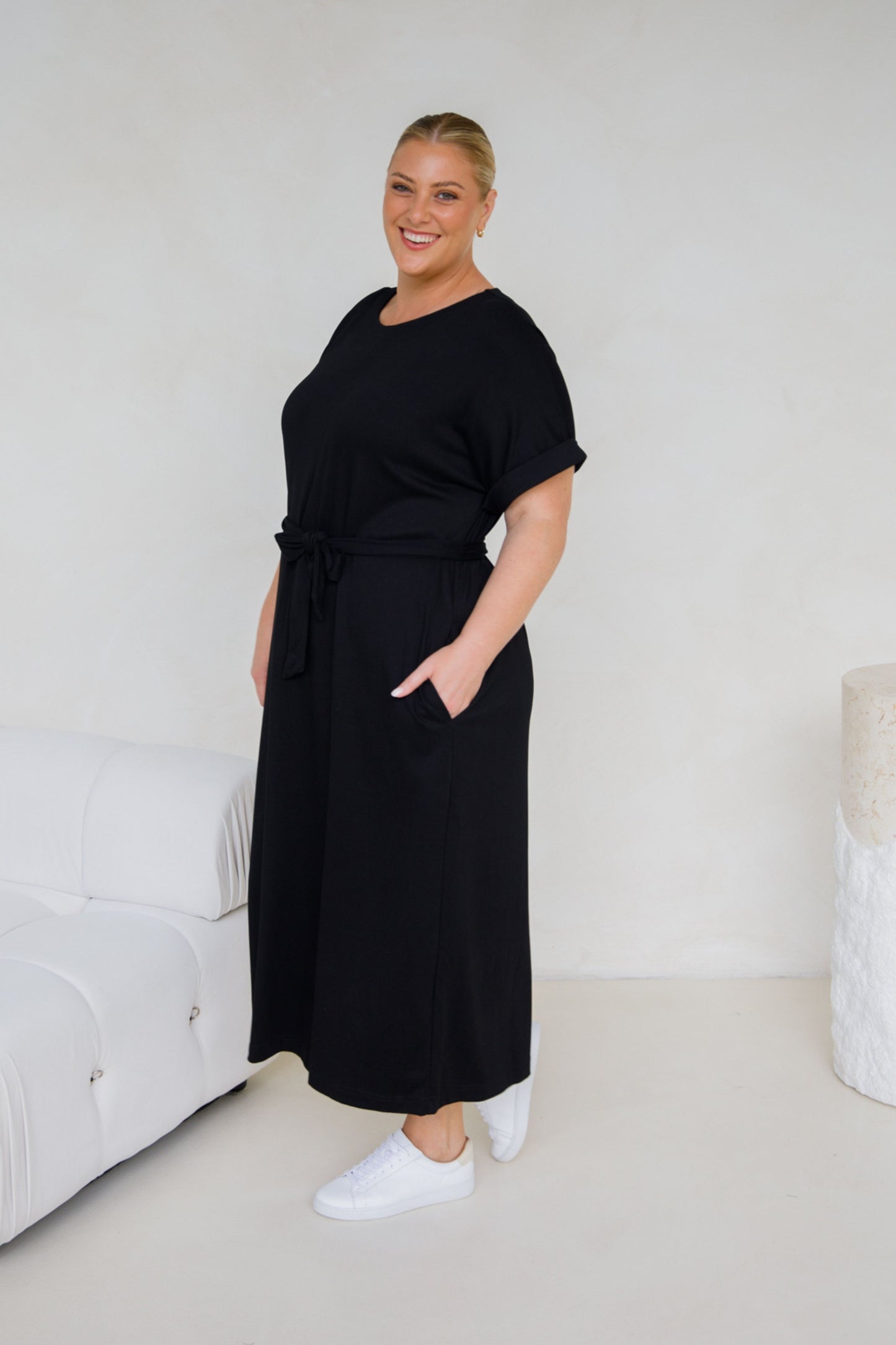 Althea Lounge Dress | Black