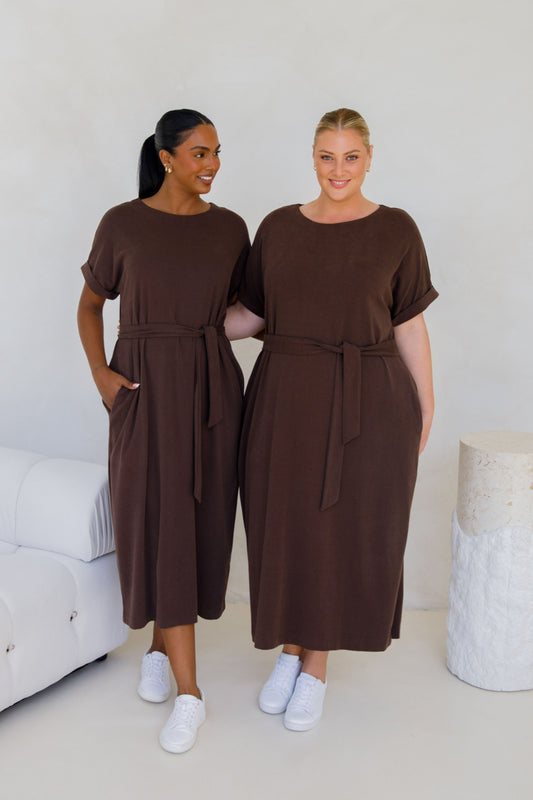 Althea Lounge Dress | Chocolate