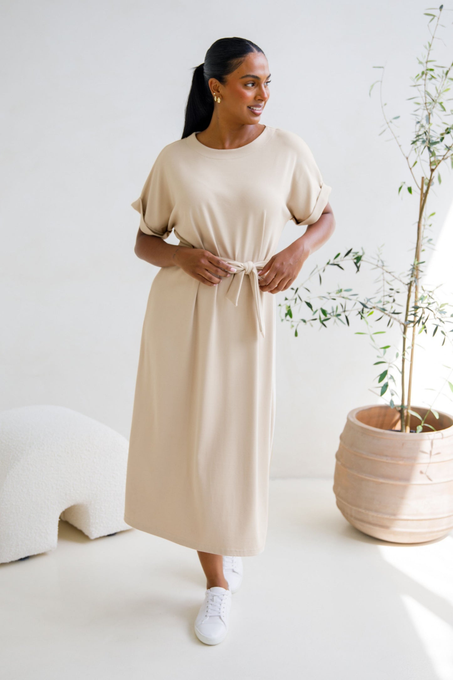 Althea Lounge Dress | Portobello Beige