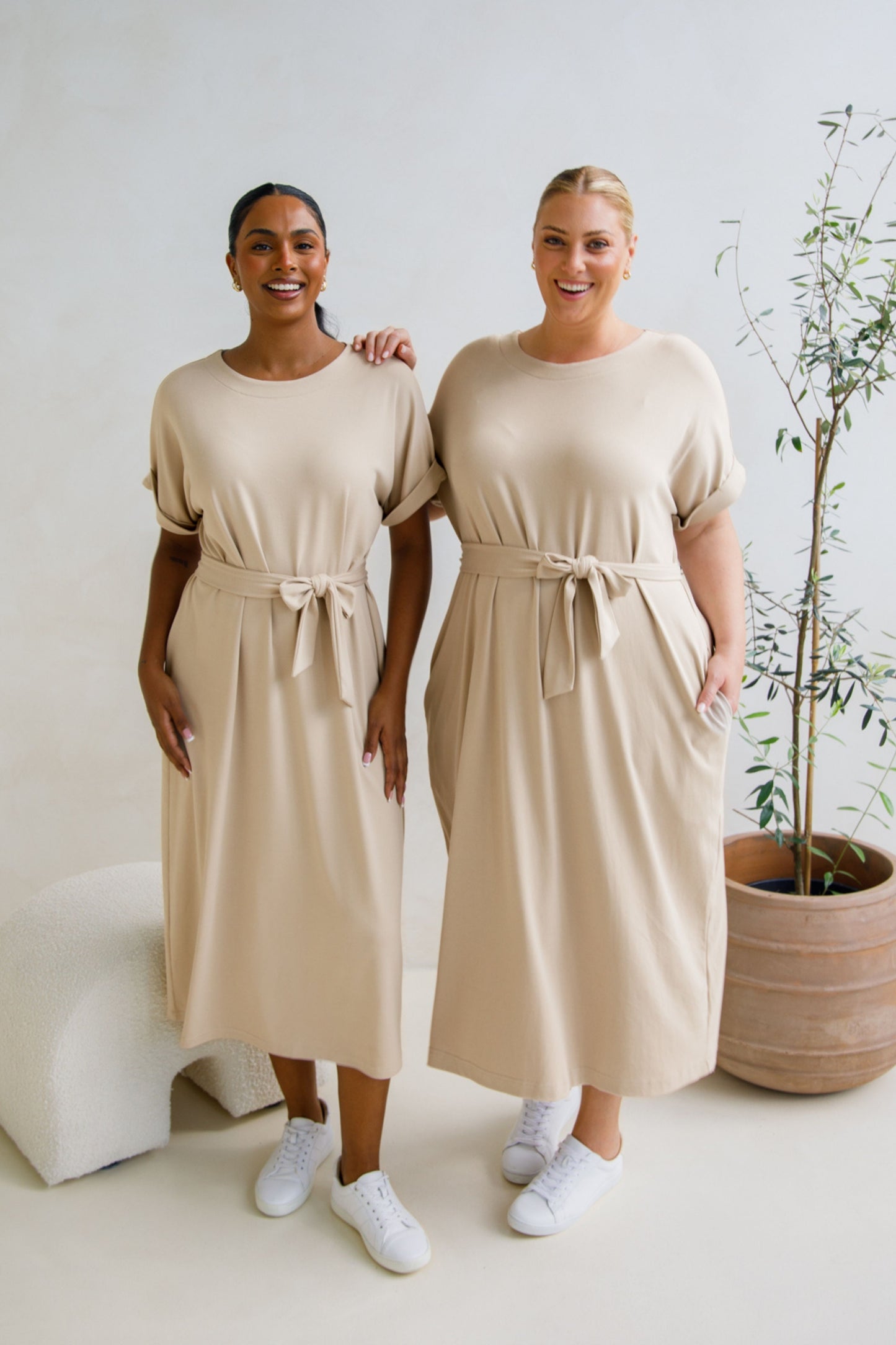 Althea Lounge Dress | Portobello Beige