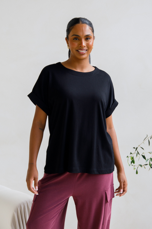 Althea Lounge Top | Black