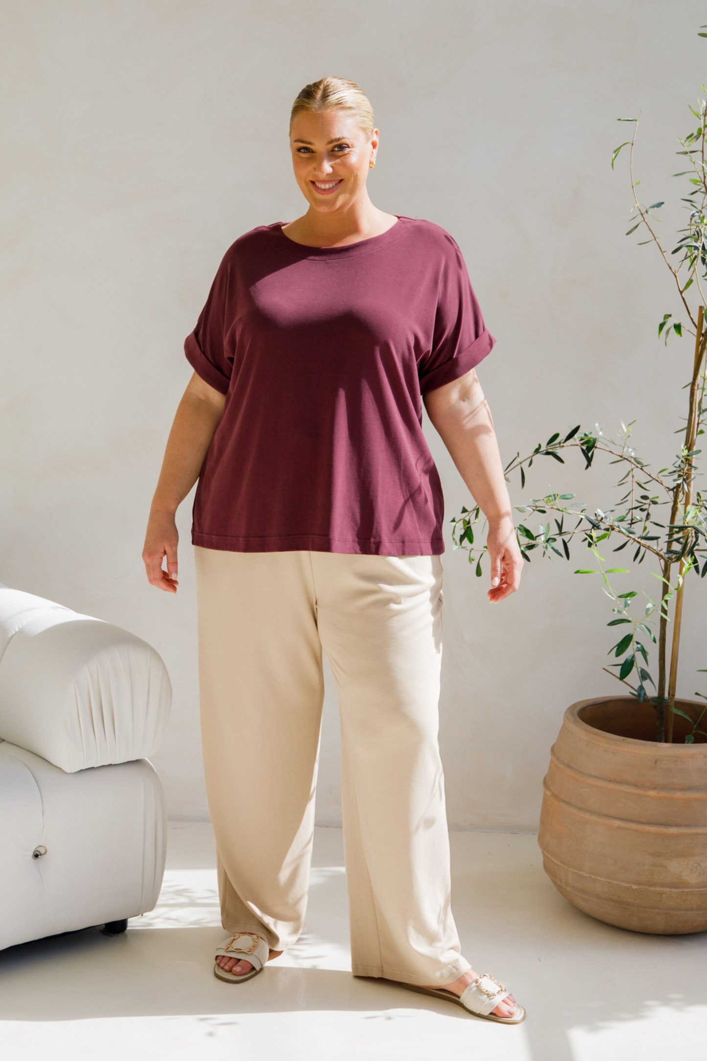 Althea Lounge Top | Shiraz