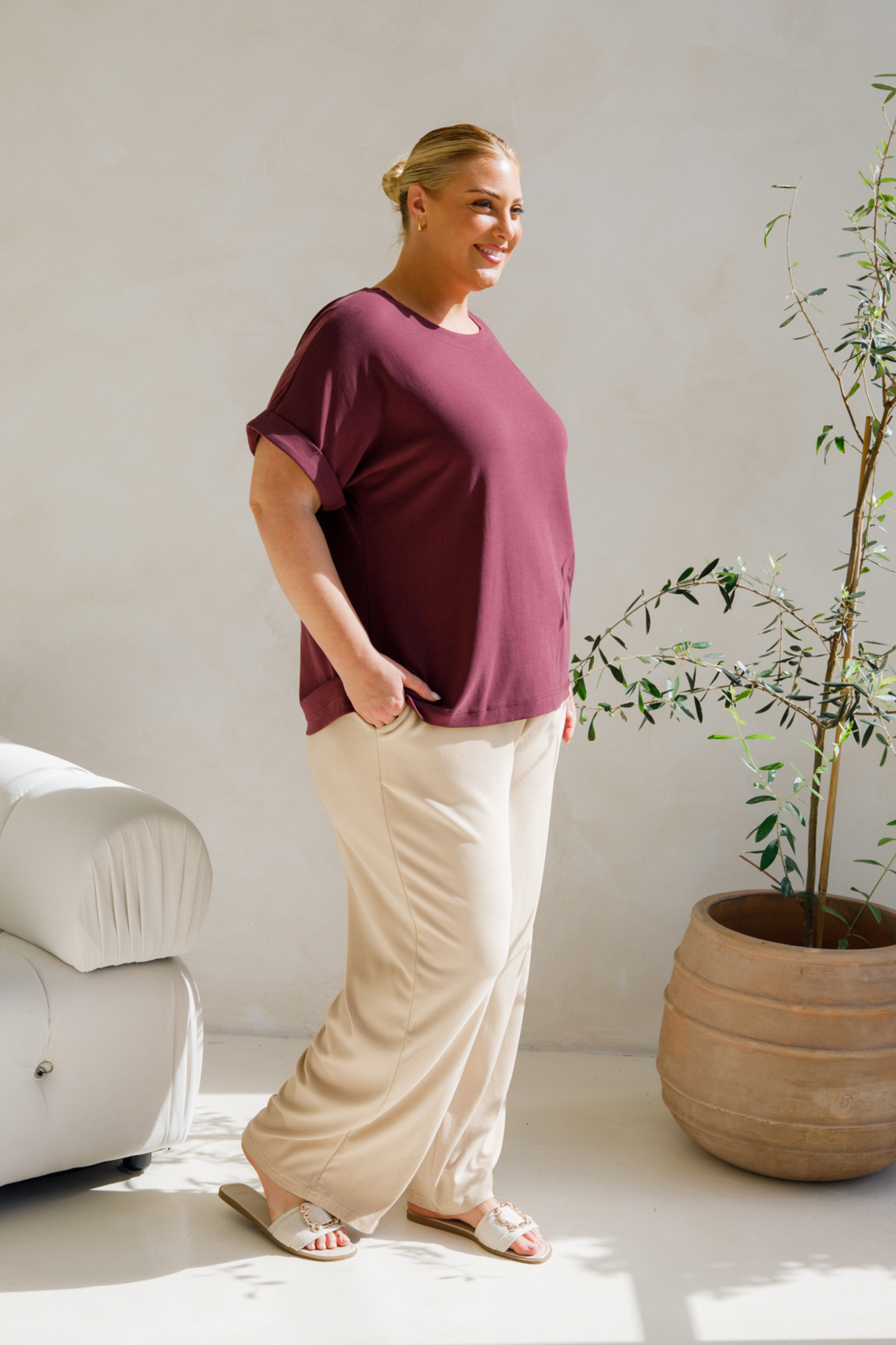 Althea Lounge Top | Shiraz