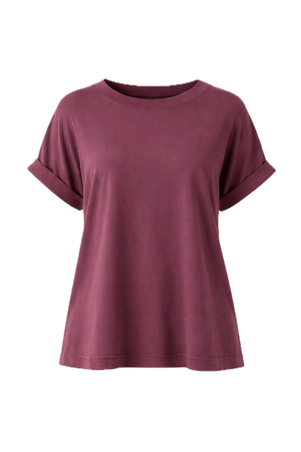 ALTHEA Lounge Short Sleeve Classic Length Top | Shiraz | FINAL SALE