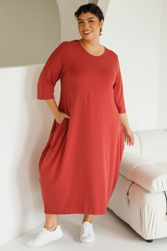 Alviva Lounge Dress | Copper