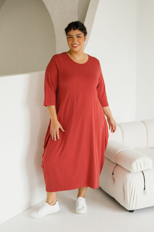 Alviva Lounge Dress | Copper