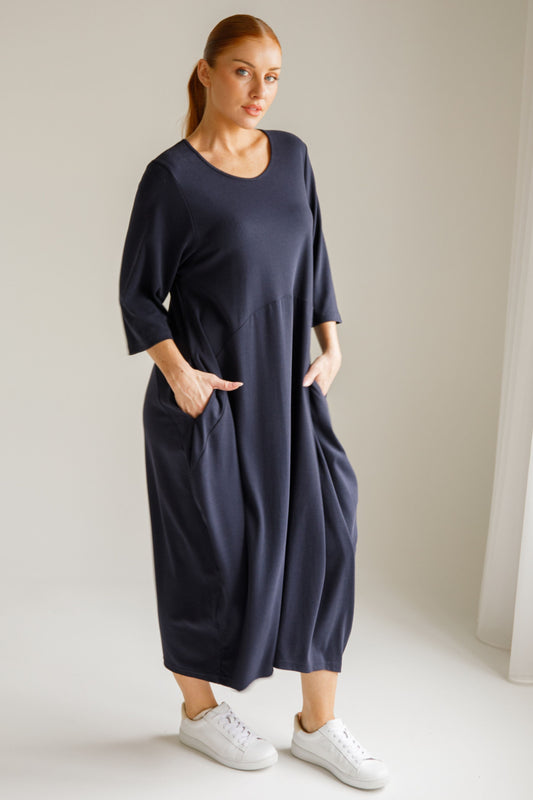 Alviva Lounge Dress | Midnight Navy