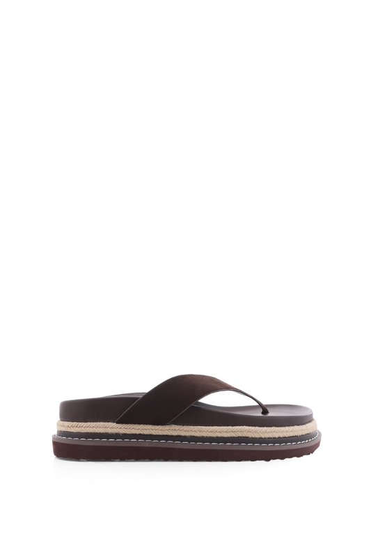 ARLEY Thong Sandals | Cocoa Suede